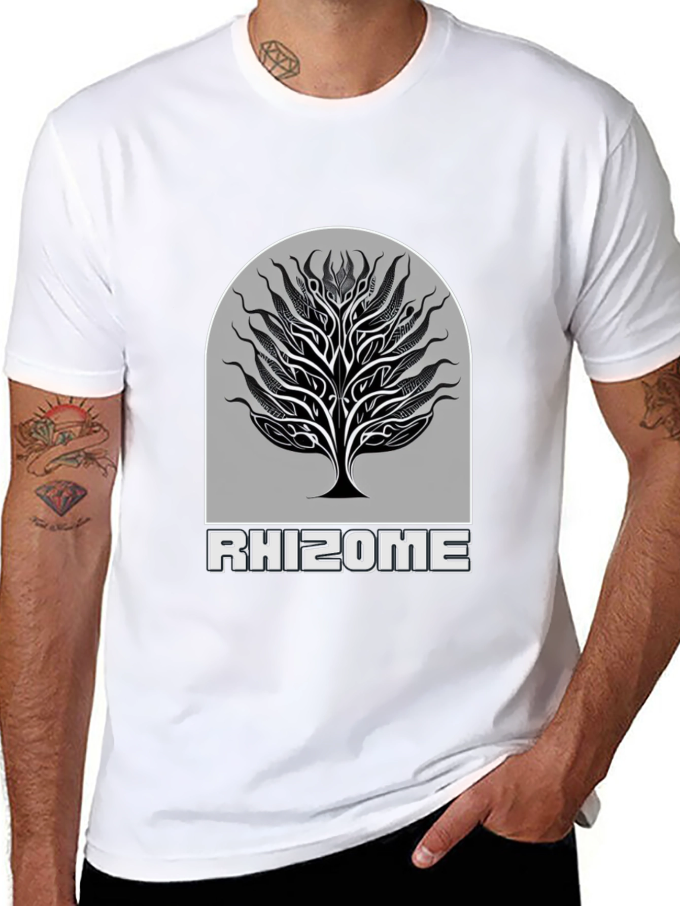 Rhizome Tree Graphic Tee - Stylish & Unique Design