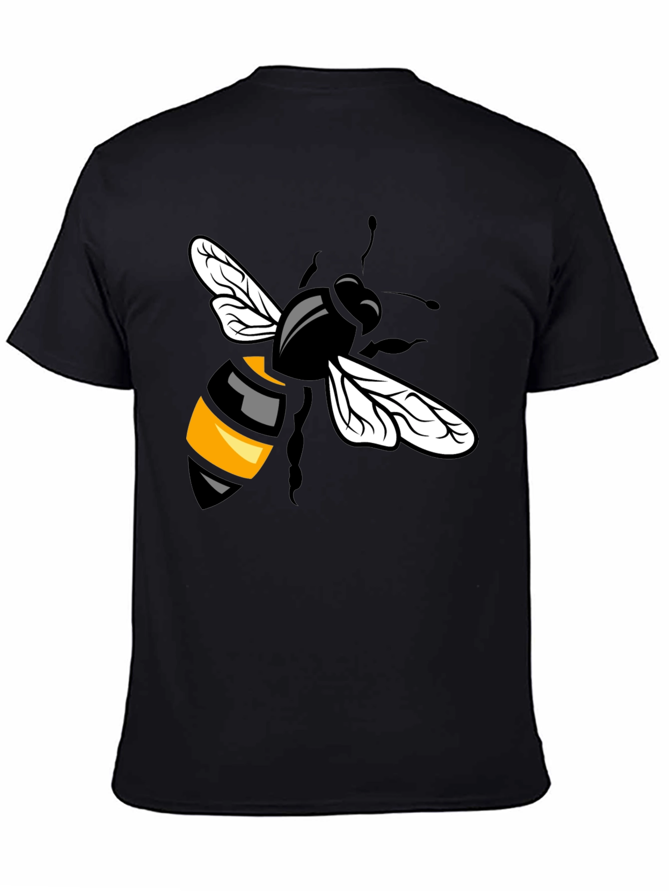 Bee Graphic T-Shirt - Black Cotton Blend