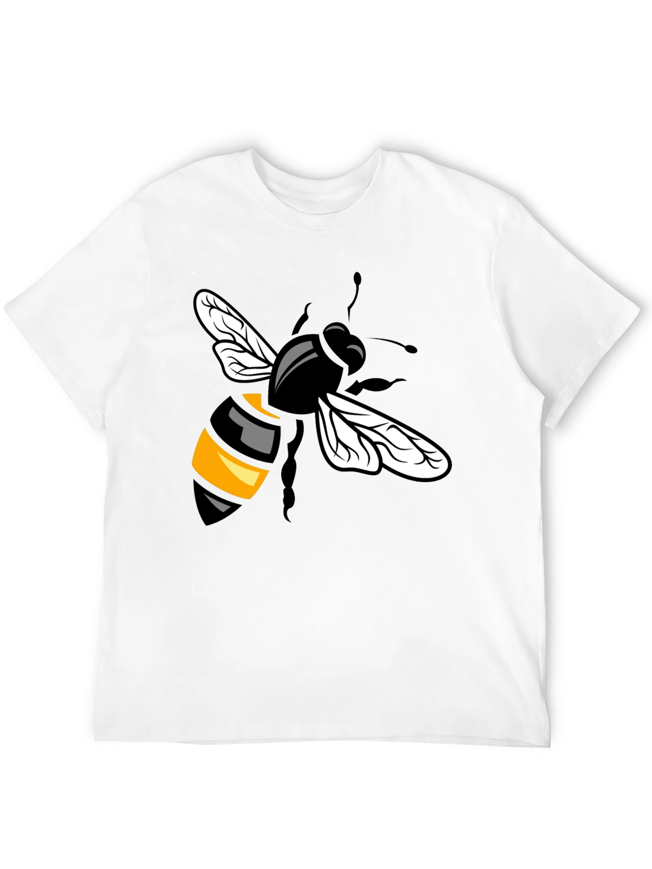Bee Graphic T-Shirt - Black Cotton Blend