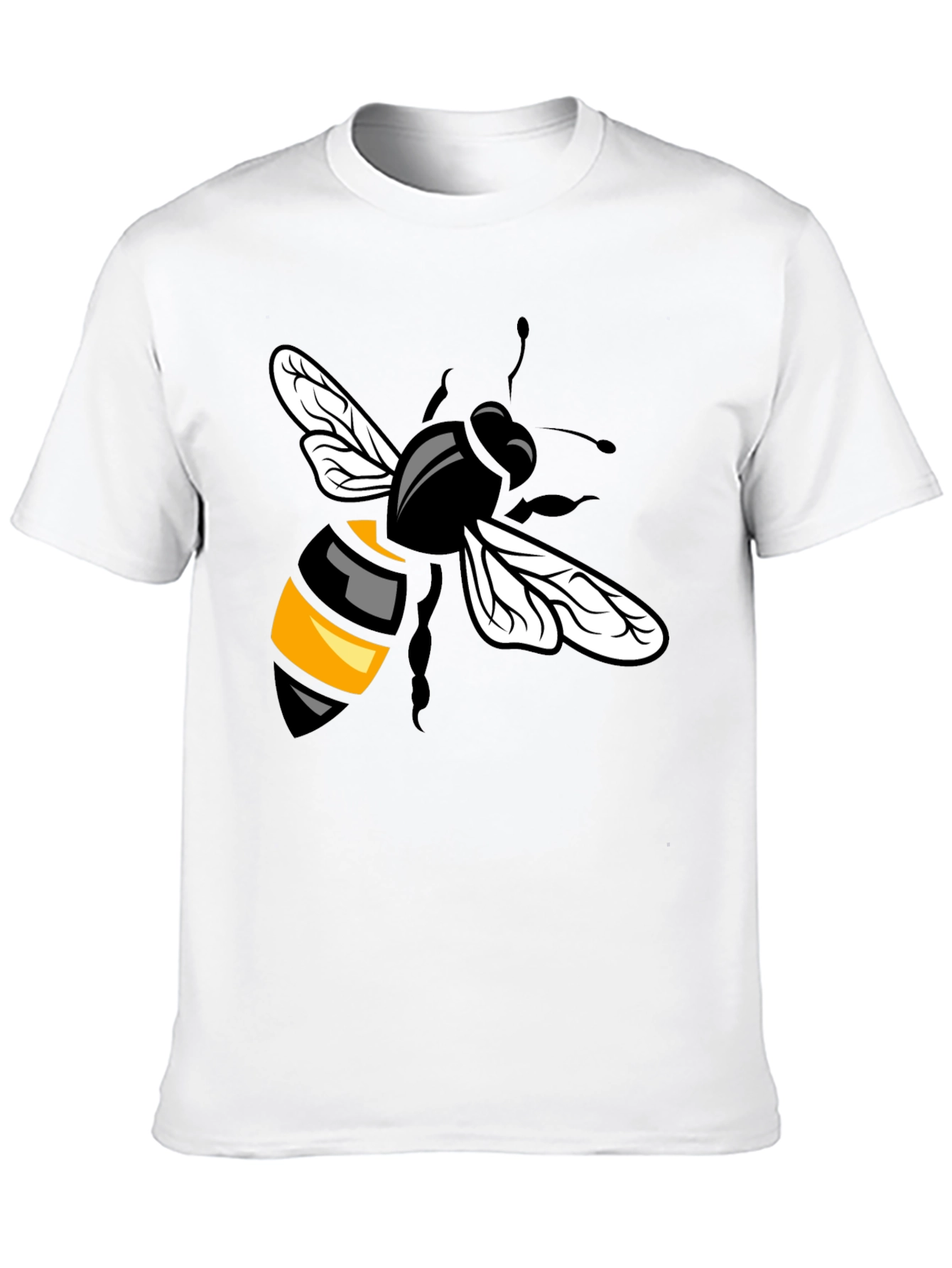 Bee Graphic T-Shirt - Black Cotton Blend