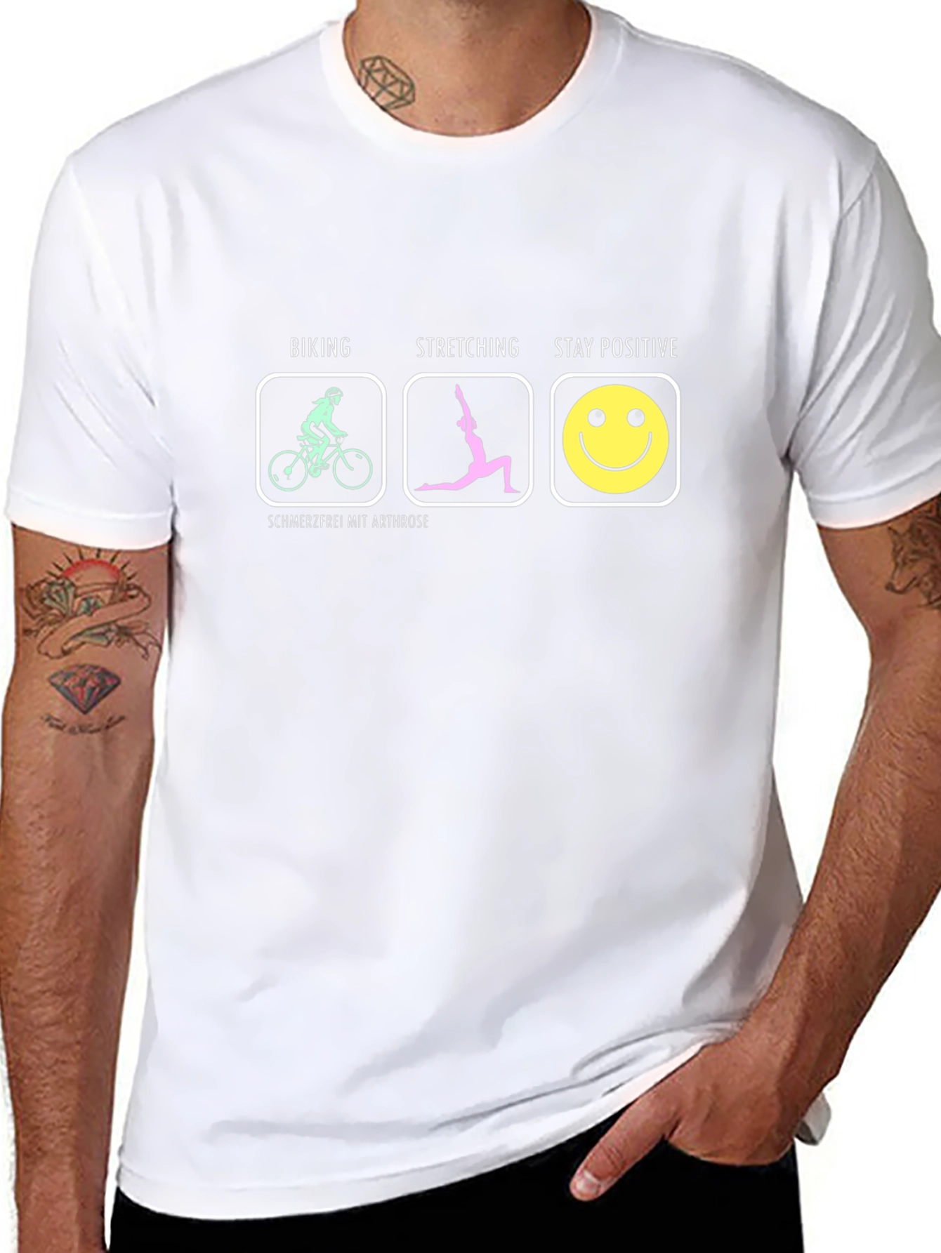 Biking Stretching Positive T-Shirt