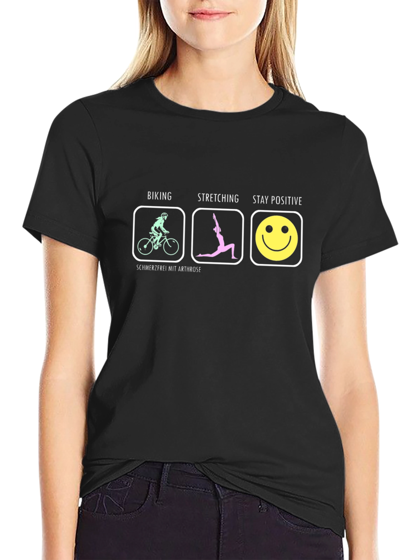 Biking Stretching Positive T-Shirt