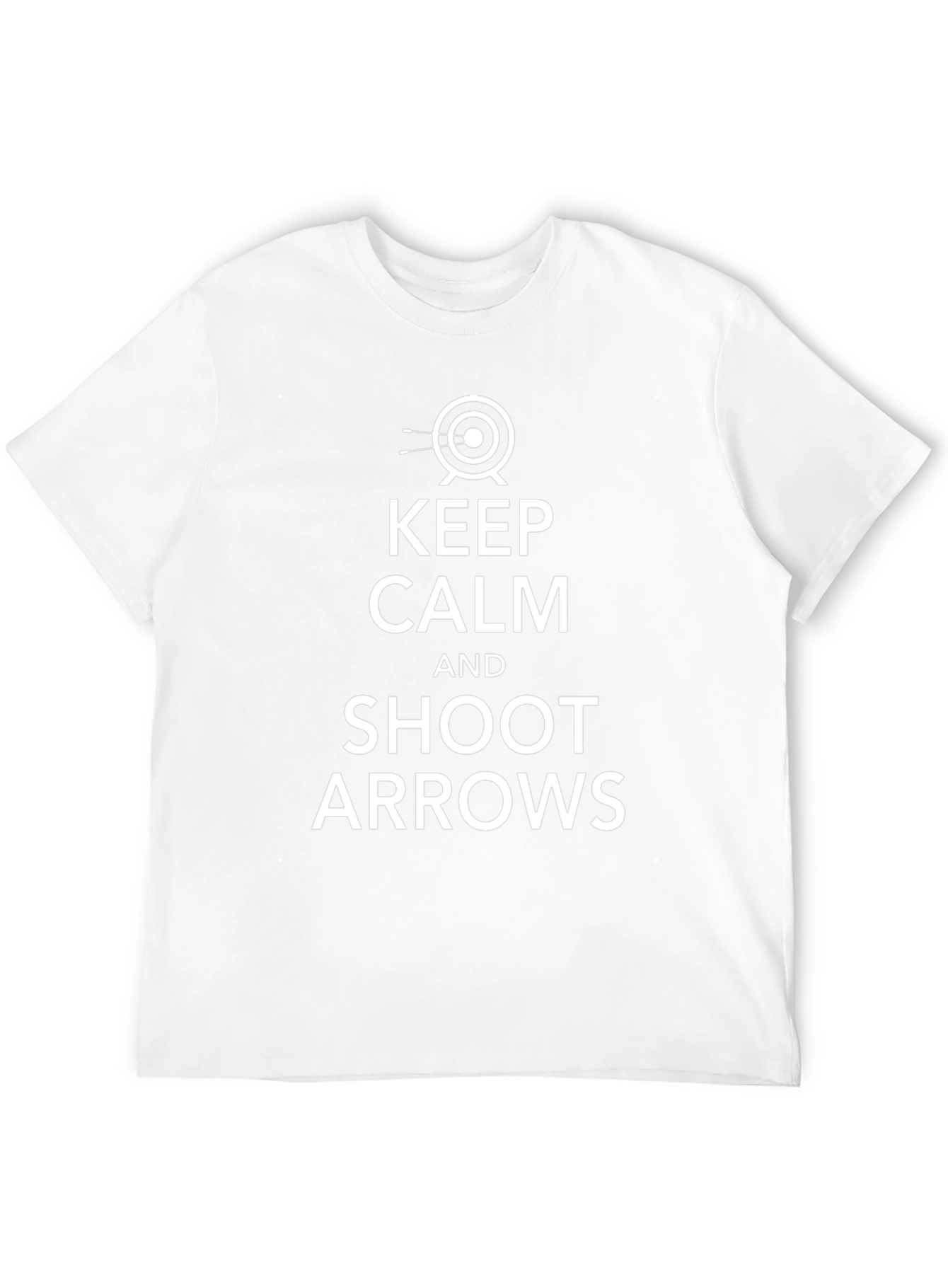 Keep Calm Shoot Arrows Black Graphic Tee