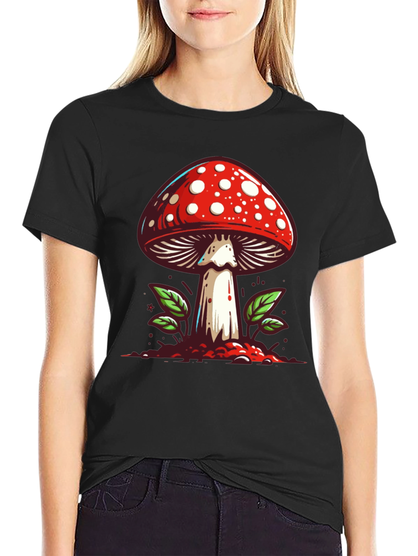 Mushroom Graphic Tee - Funky Fungi Fashion
