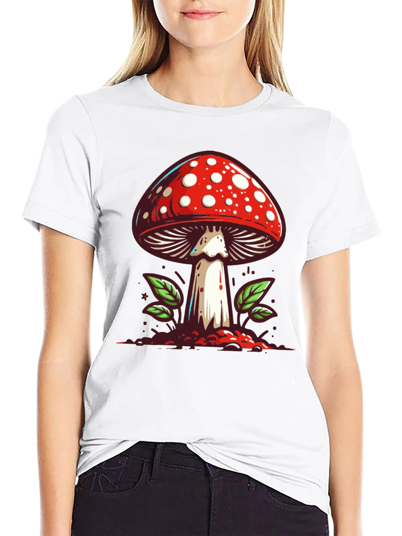 Mushroom Graphic Tee - Funky Fungi Fashion