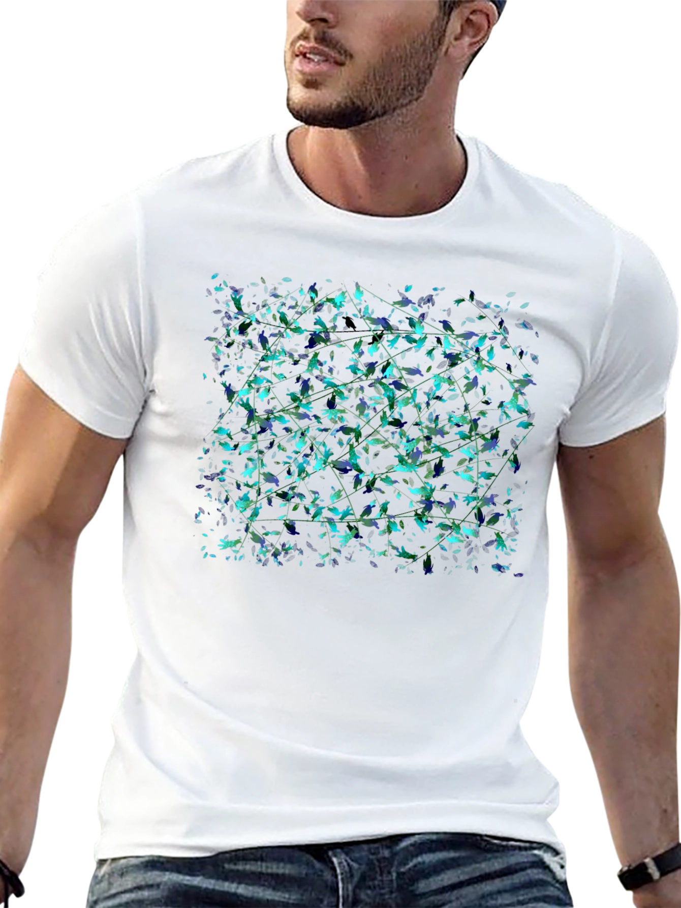 Nature Inspired Black T-Shirt