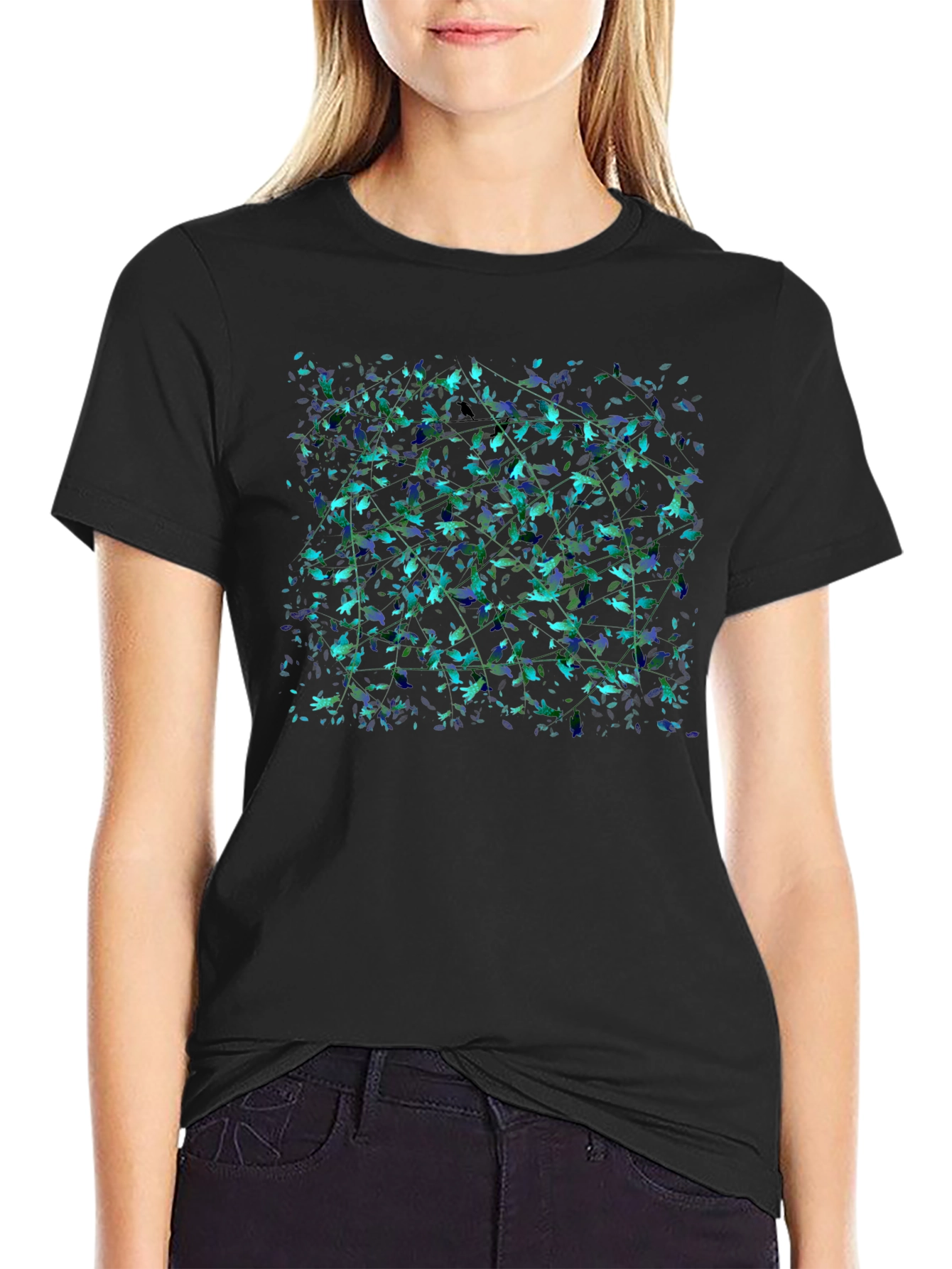 Nature Inspired Black T-Shirt
