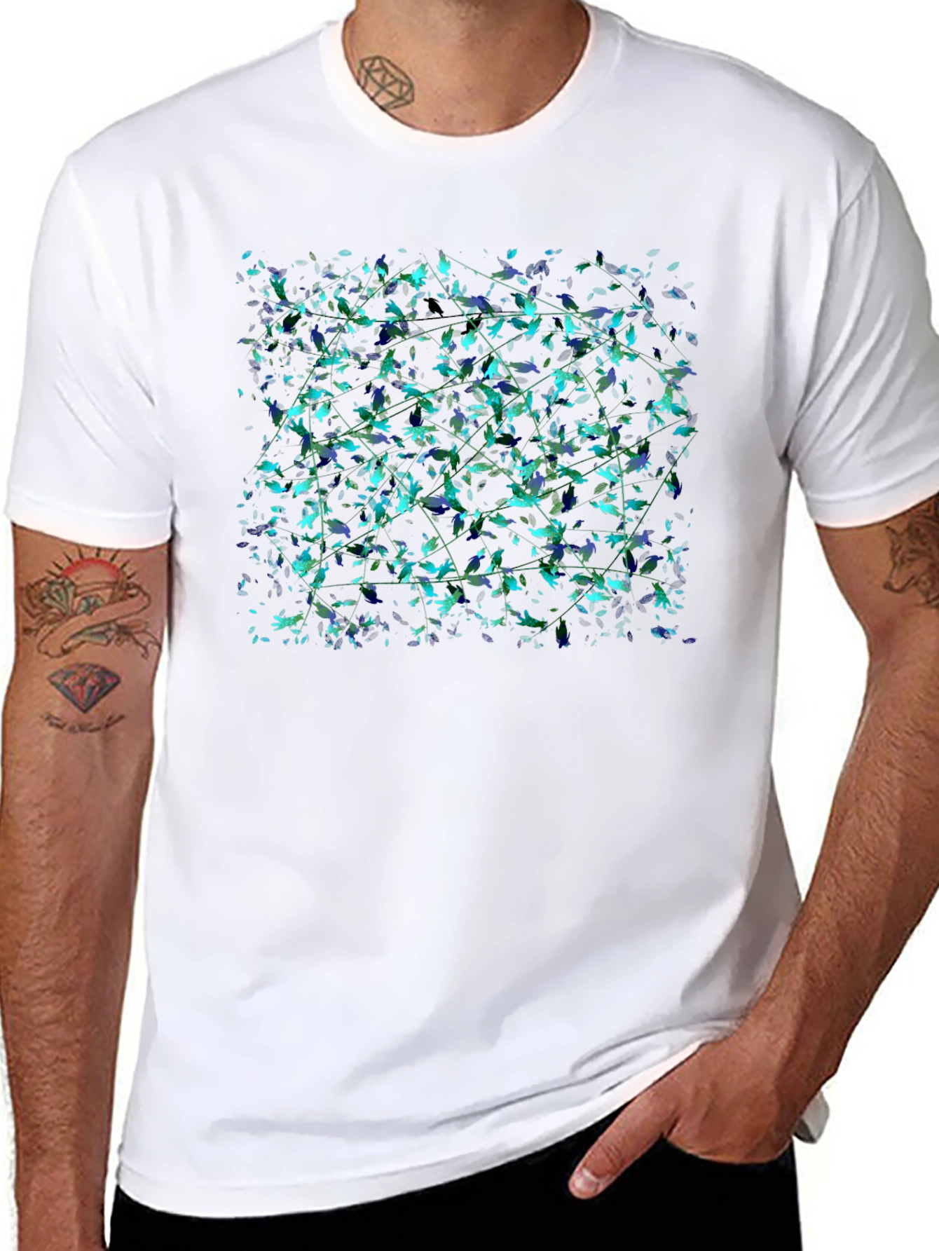 Nature Inspired Black T-Shirt
