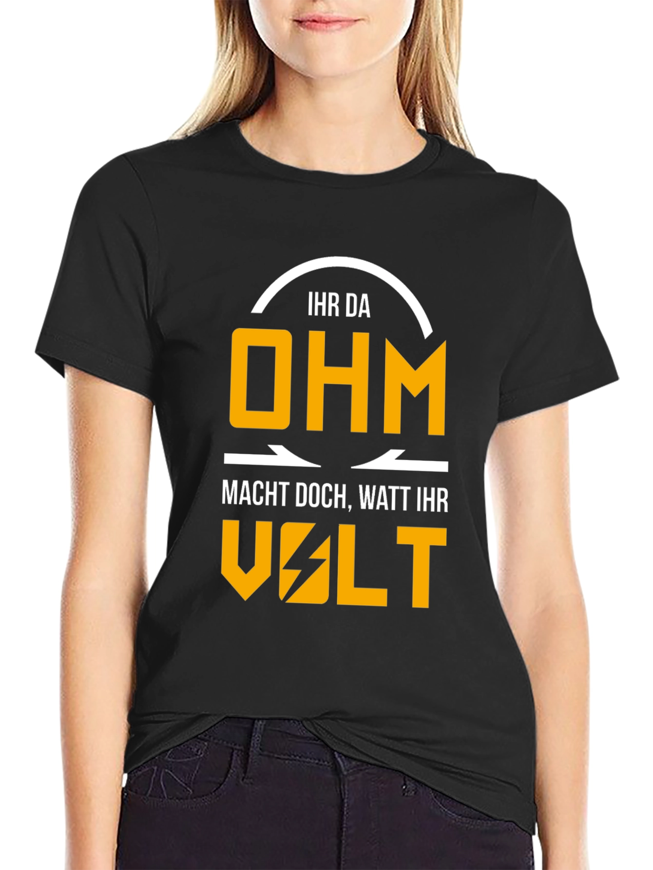 Electrical Humor Graphic T-Shirt - Ohm Volt Watt