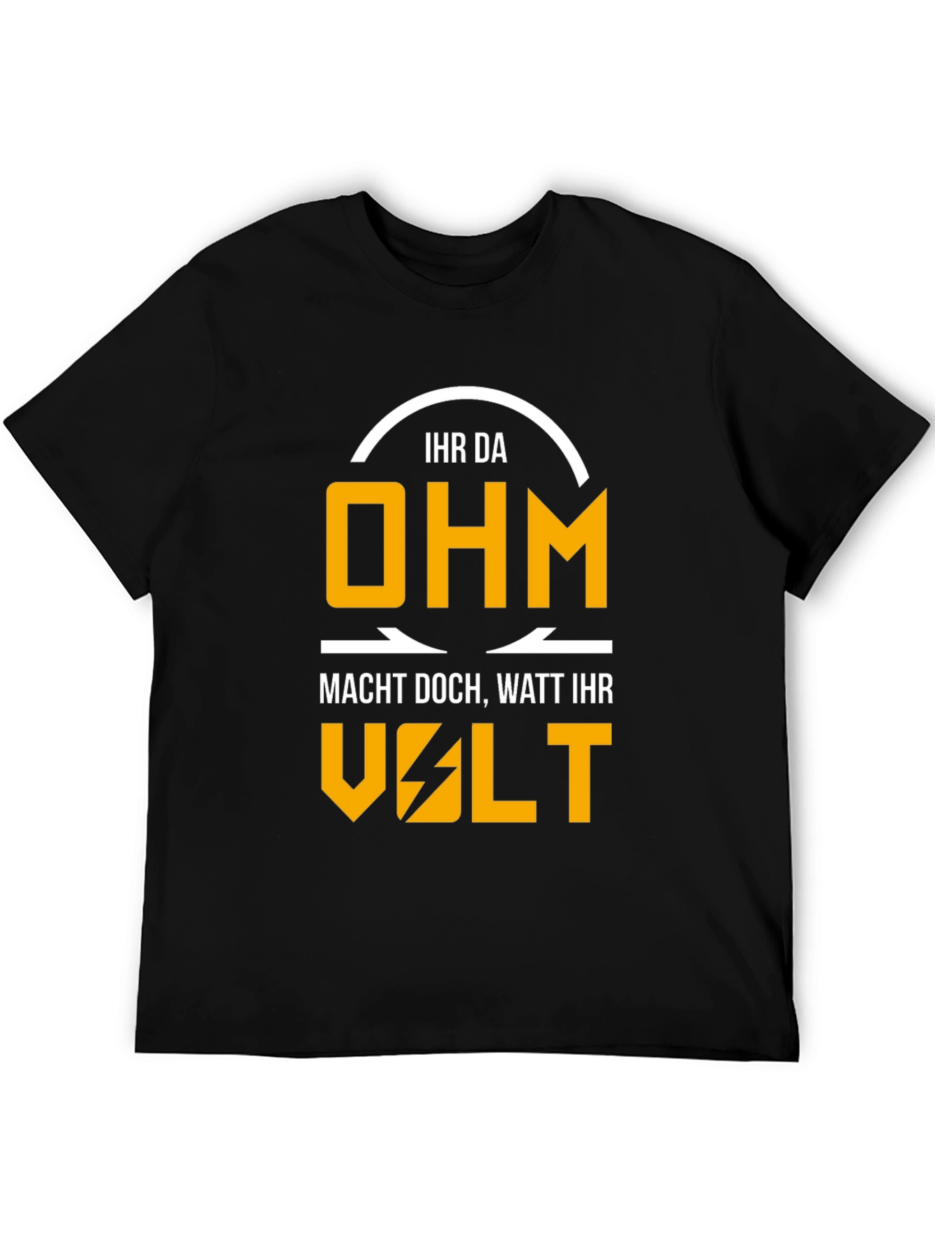 Electrical Humor Graphic T-Shirt - Ohm Volt Watt