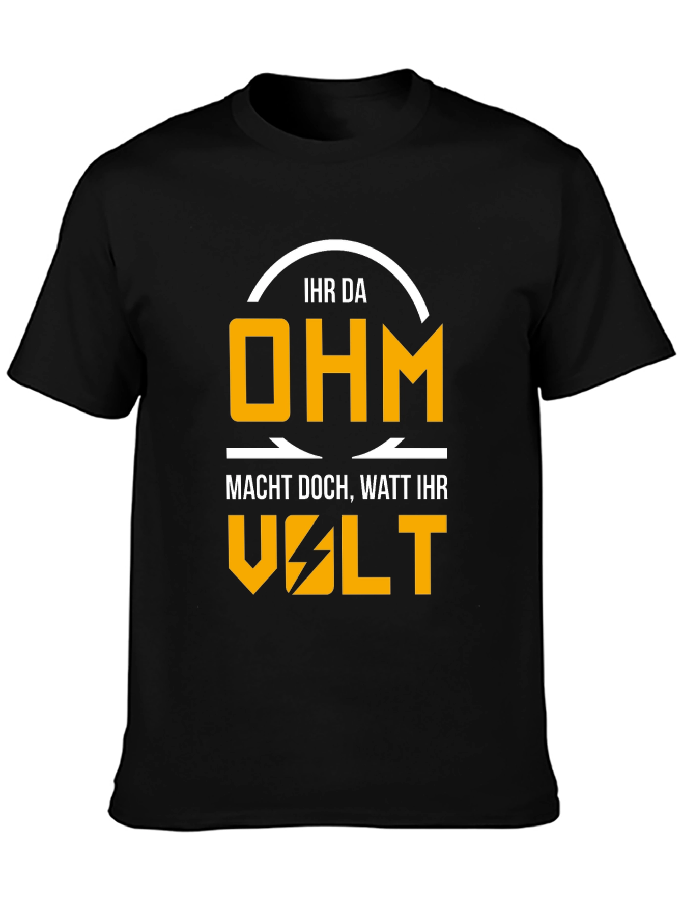 Electrical Humor Graphic T-Shirt - Ohm Volt Watt