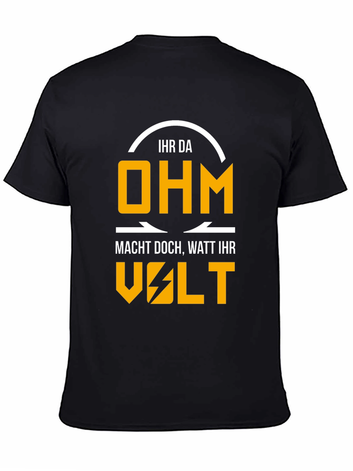 Electrical Humor Graphic T-Shirt - Ohm Volt Watt