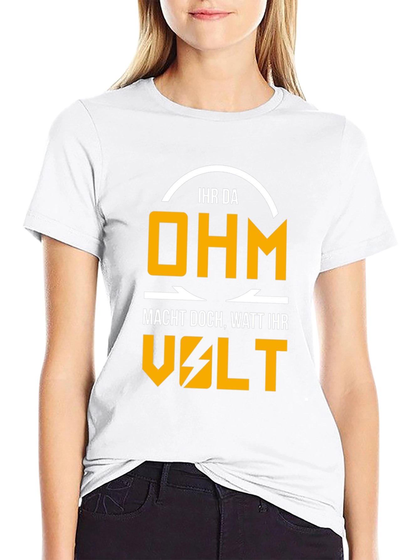 Electrical Humor Graphic T-Shirt - Ohm Volt Watt