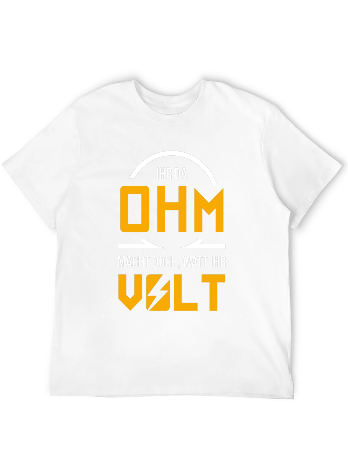 Electrical Humor Graphic T-Shirt - Ohm Volt Watt