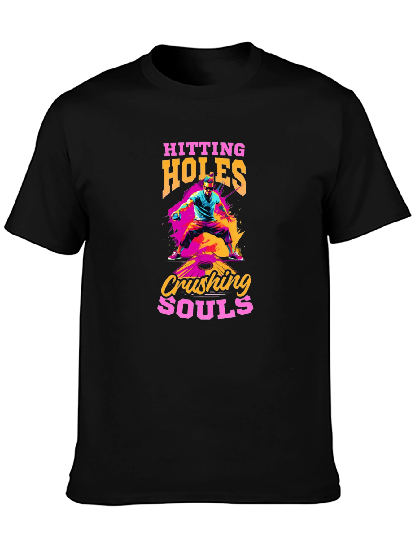 Hitting Holes Crushing Souls Black T-Shirt