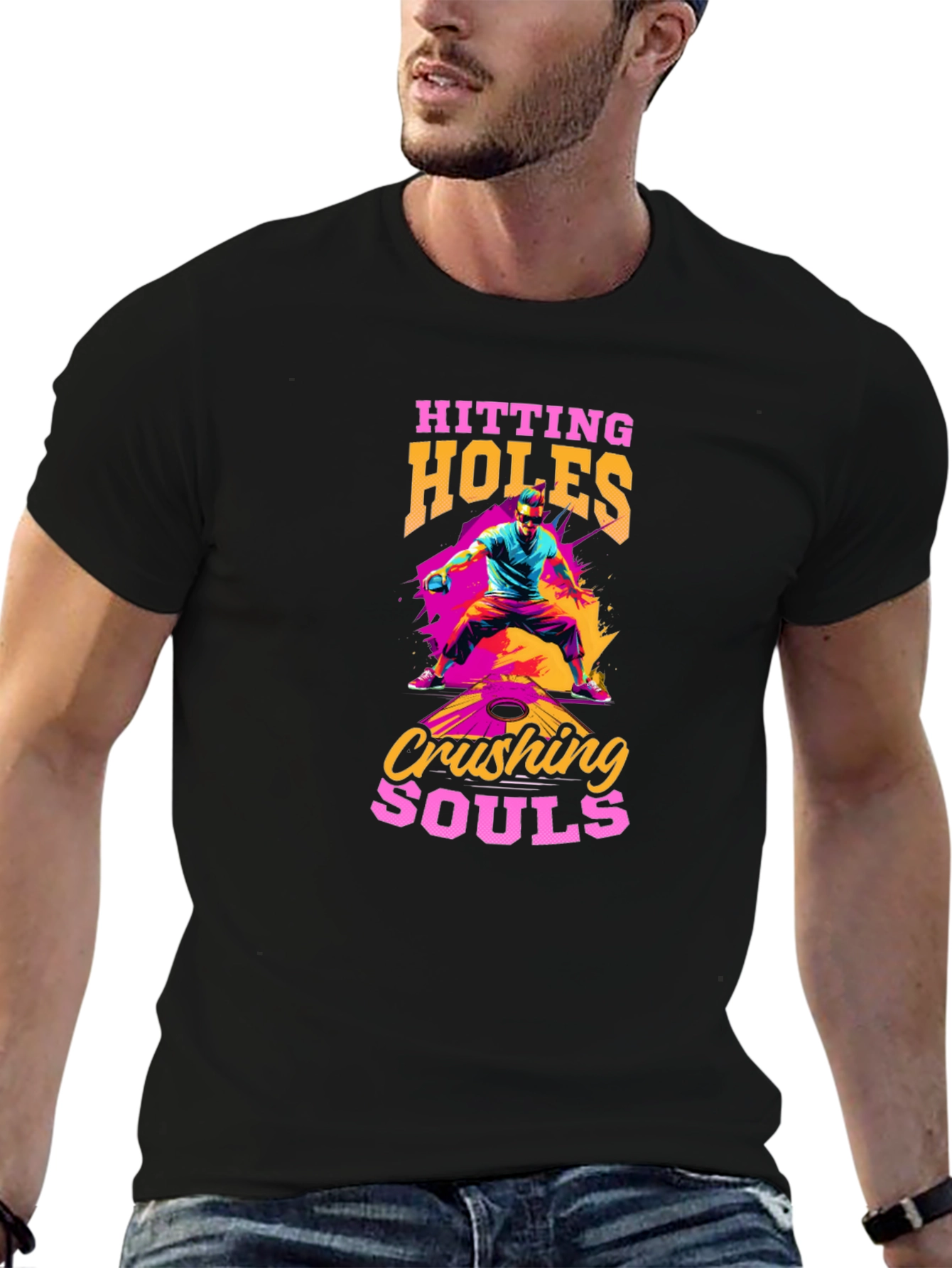 Hitting Holes Crushing Souls Black T-Shirt