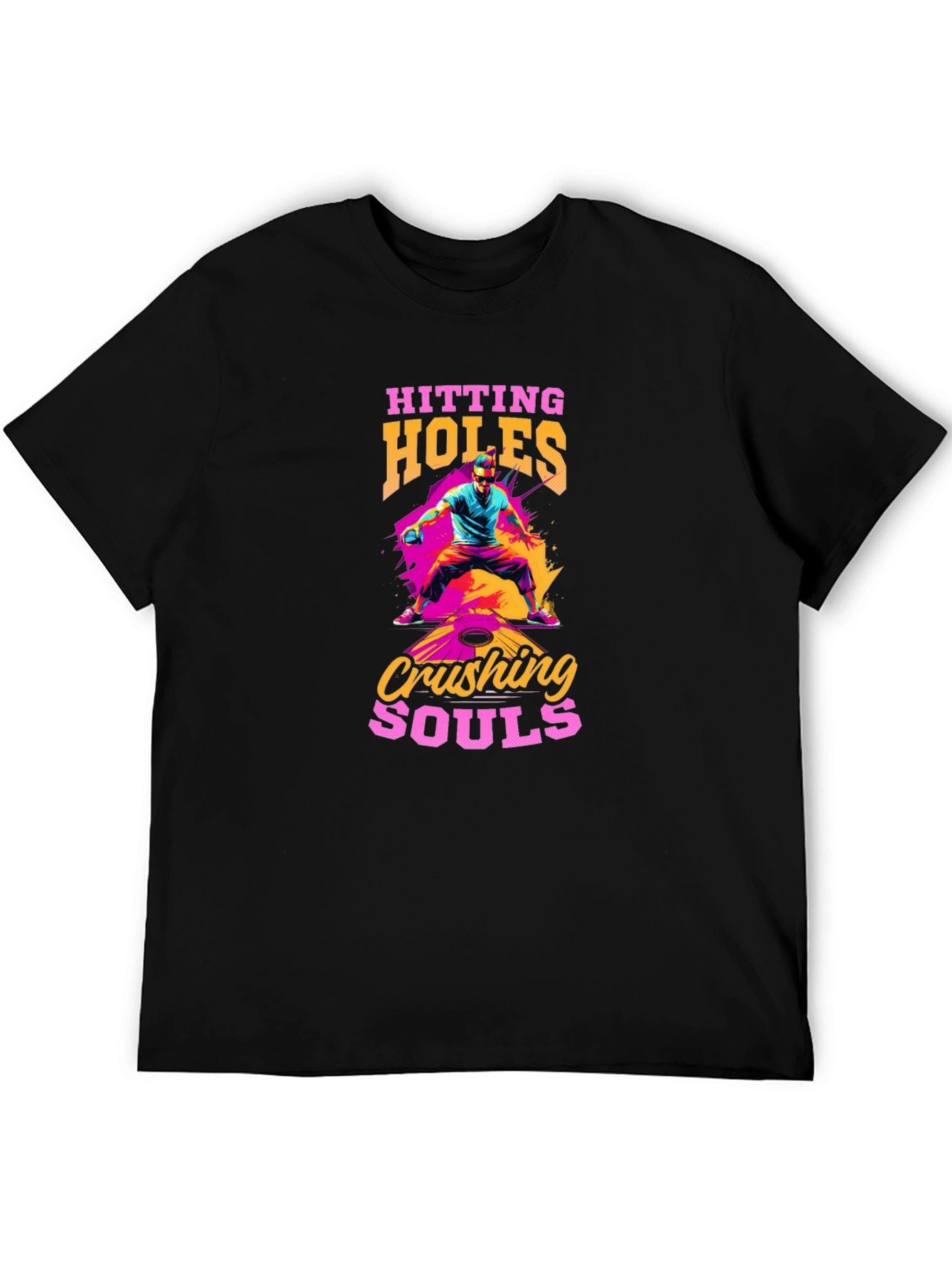Hitting Holes Crushing Souls Black T-Shirt