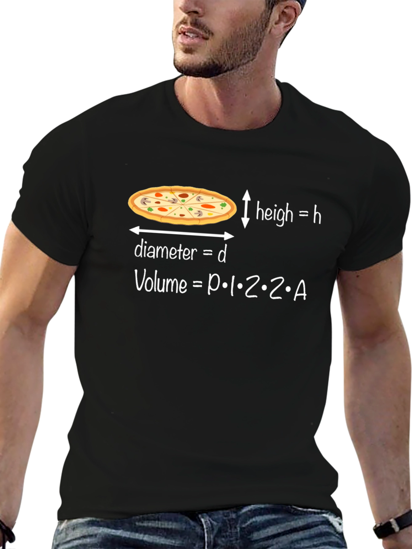 Pizza Volume Graphic Tee - Funny Math T-Shirt