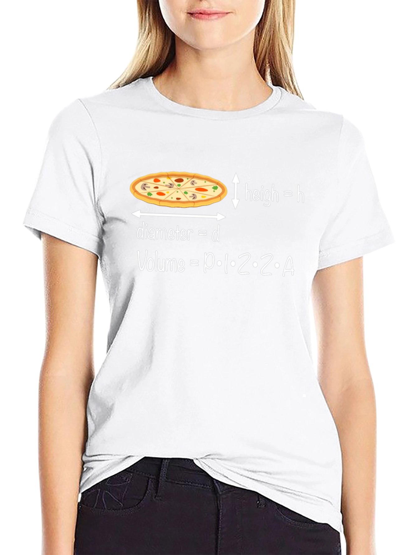 Pizza Volume Graphic Tee - Funny Math T-Shirt