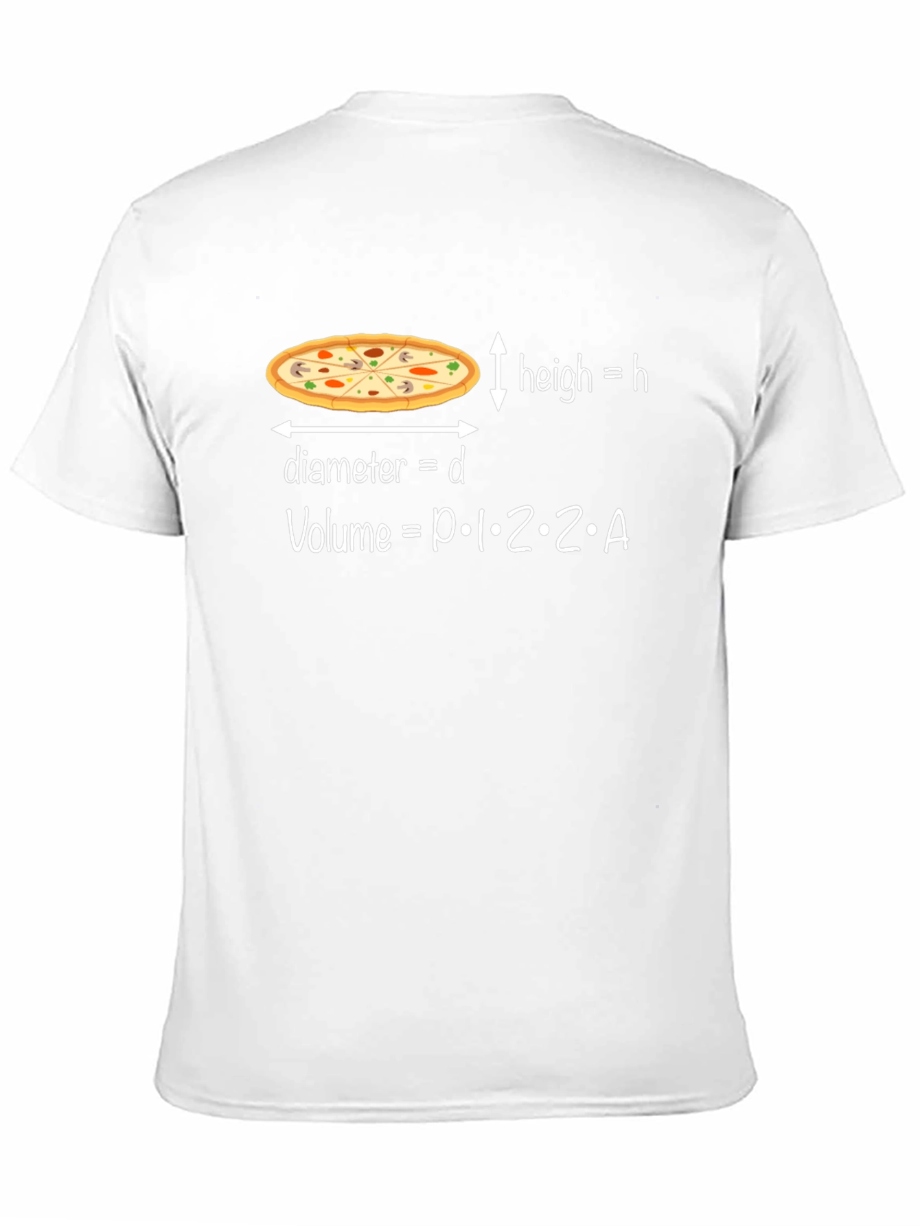 Pizza Volume Graphic Tee - Funny Math T-Shirt
