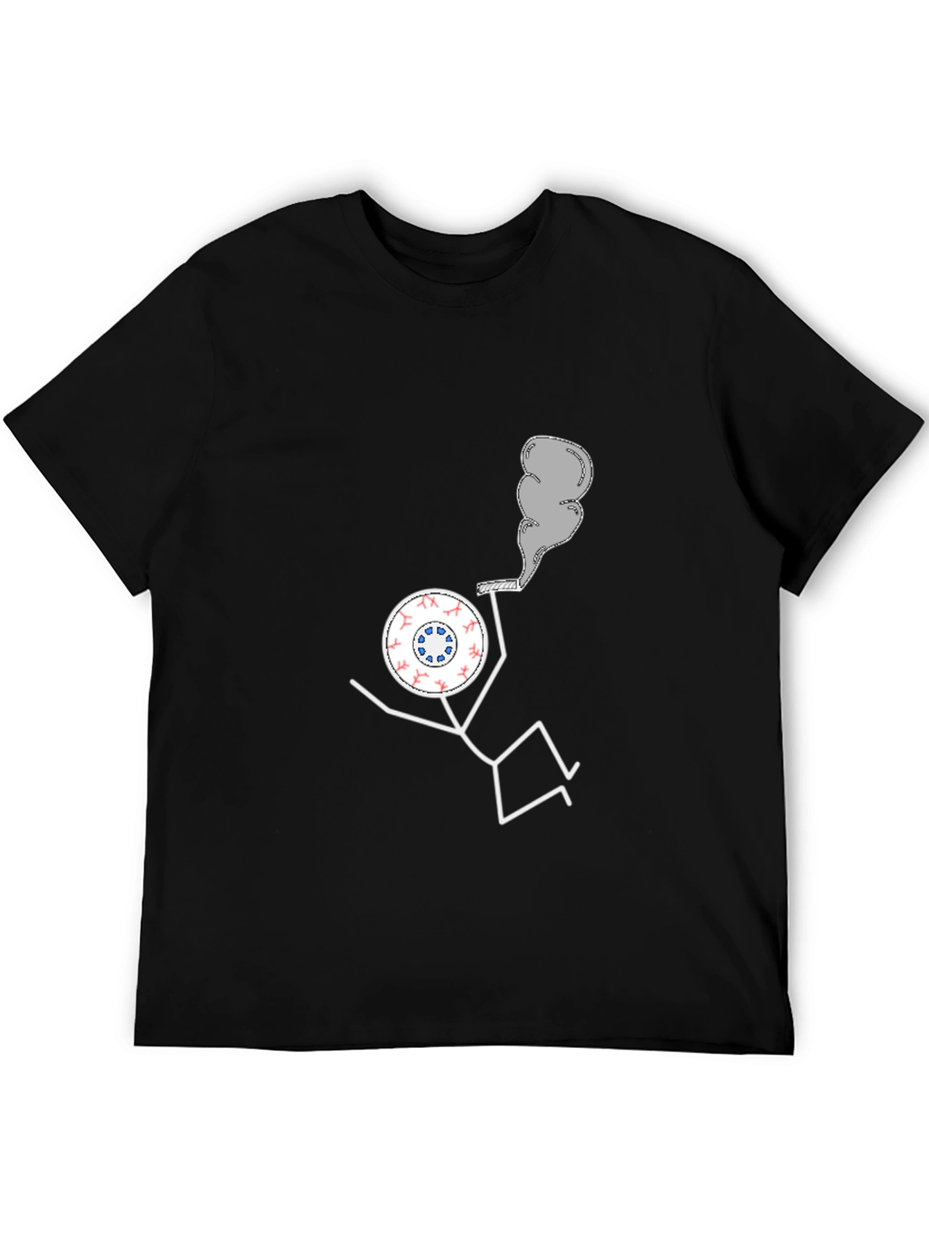 Novelty T-Shirt: Eyeball Man Smoking Pipe