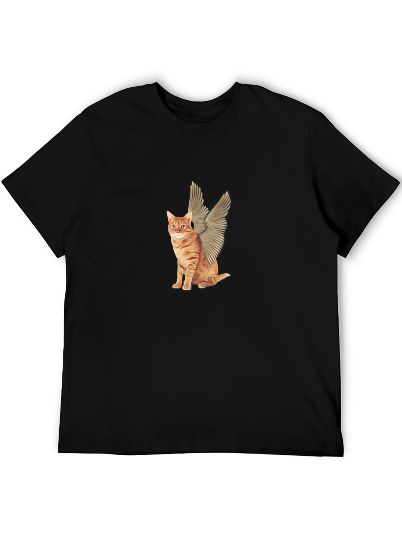 Cat Angel Graphic T-Shirt - Cute & Unique Design
