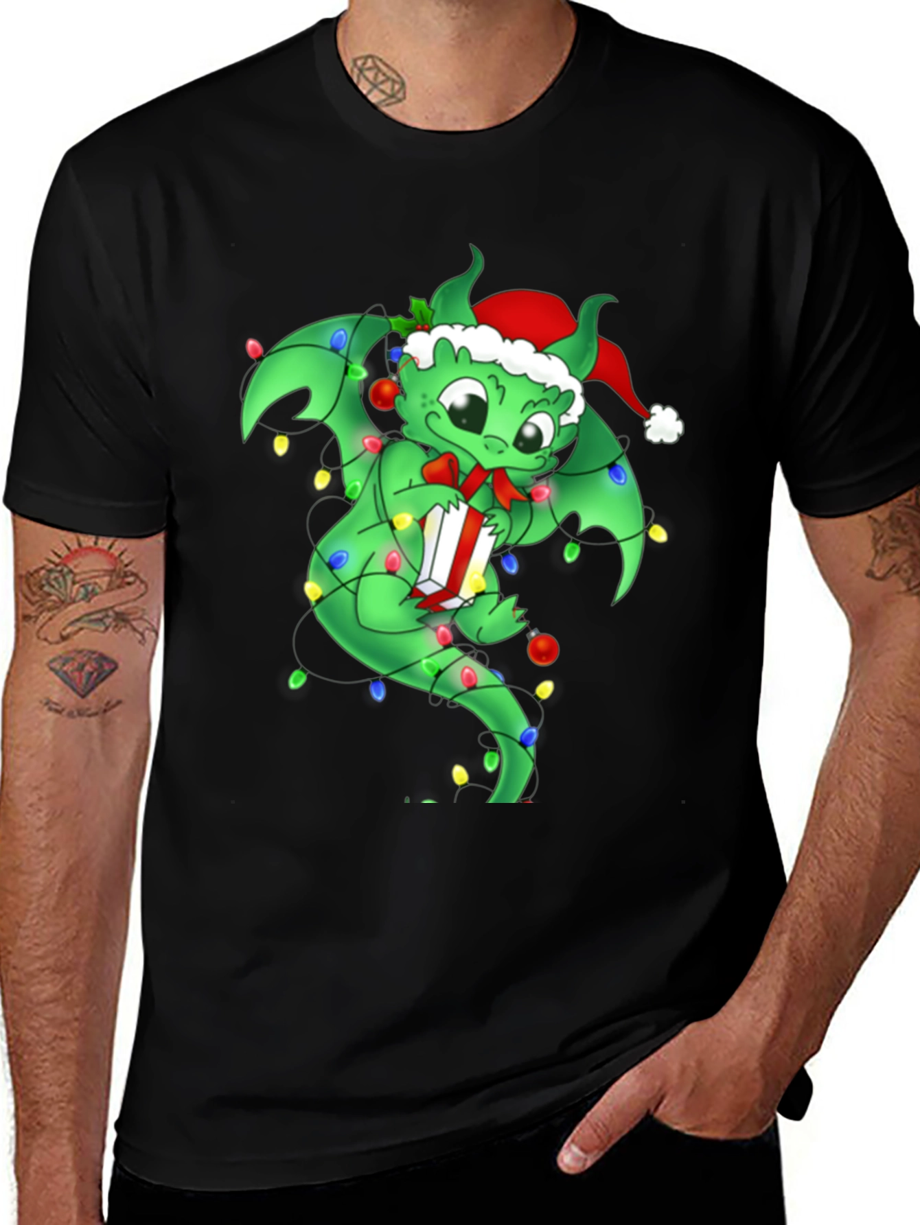 Festive Dragon Christmas T-Shirt