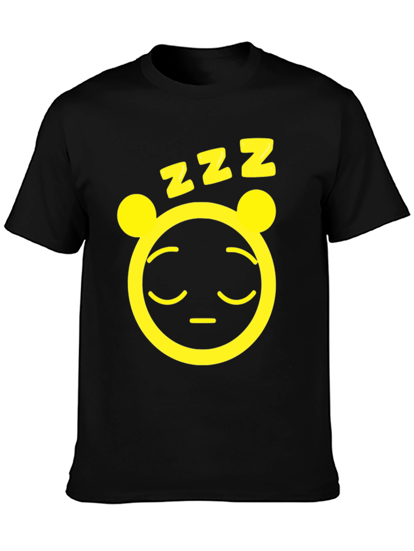 Sleepy Panda Graphic Tee - Mens Black T-Shirt