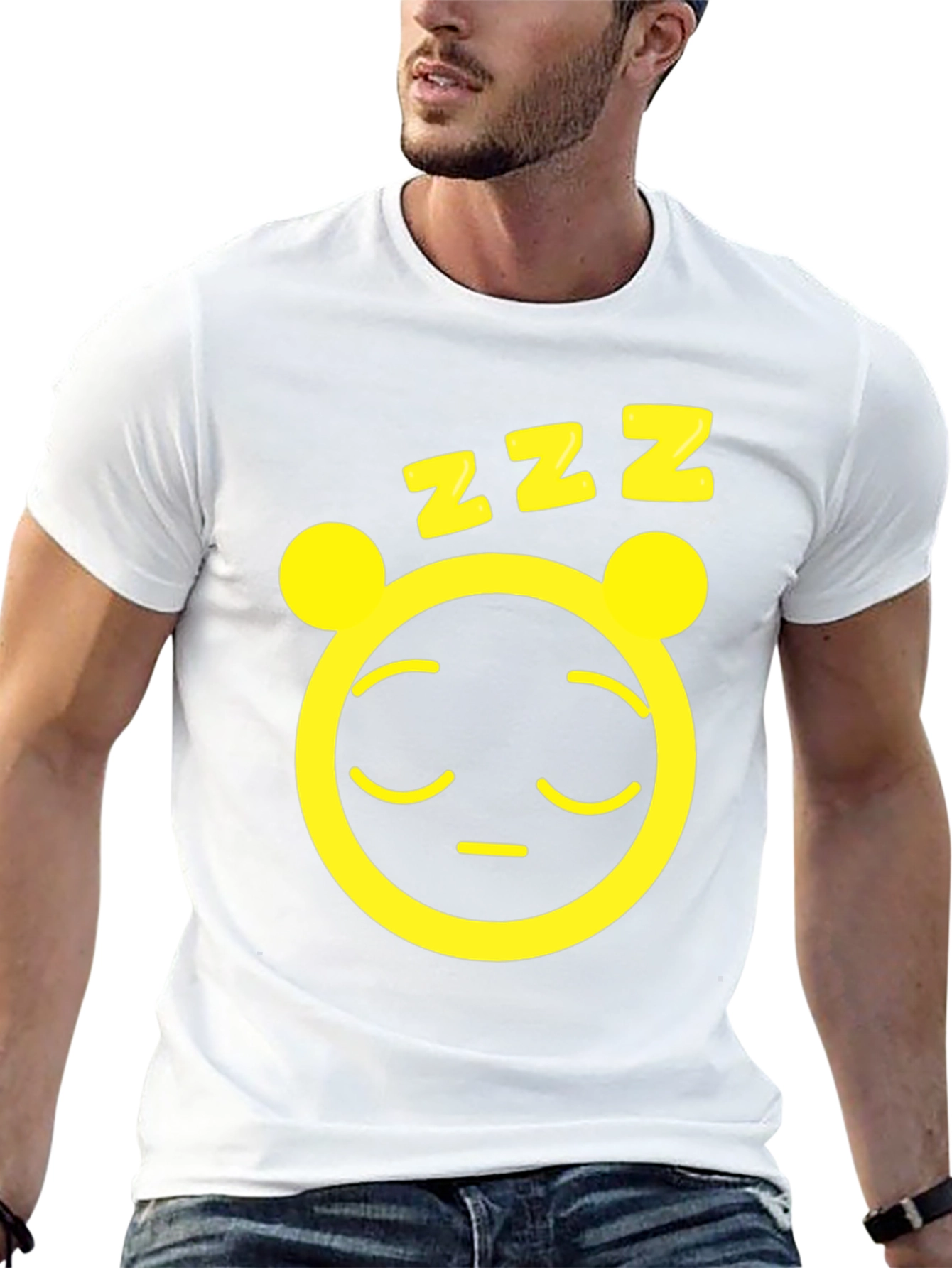 Sleepy Panda Graphic Tee - Mens Black T-Shirt