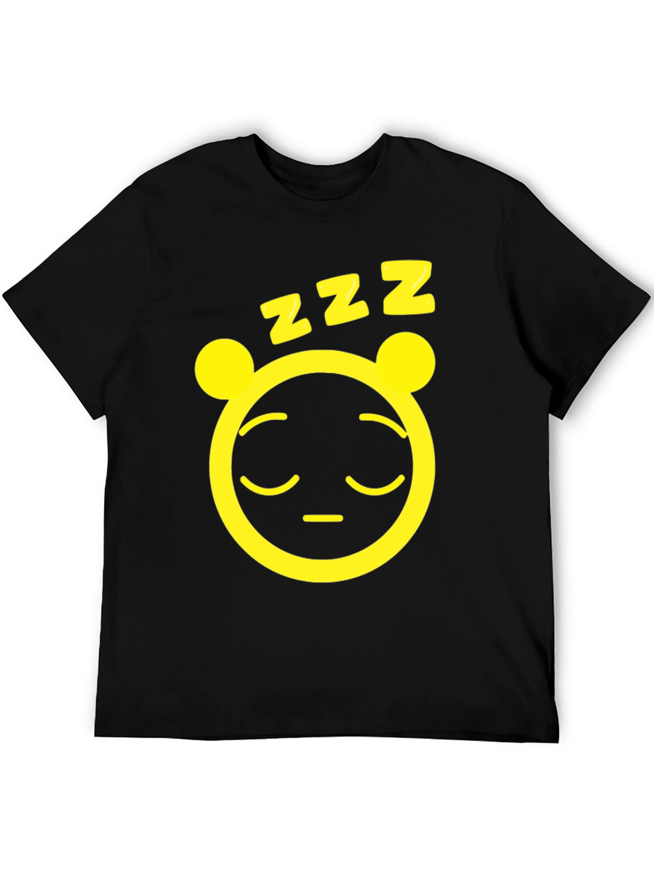 Sleepy Panda Graphic Tee - Mens Black T-Shirt
