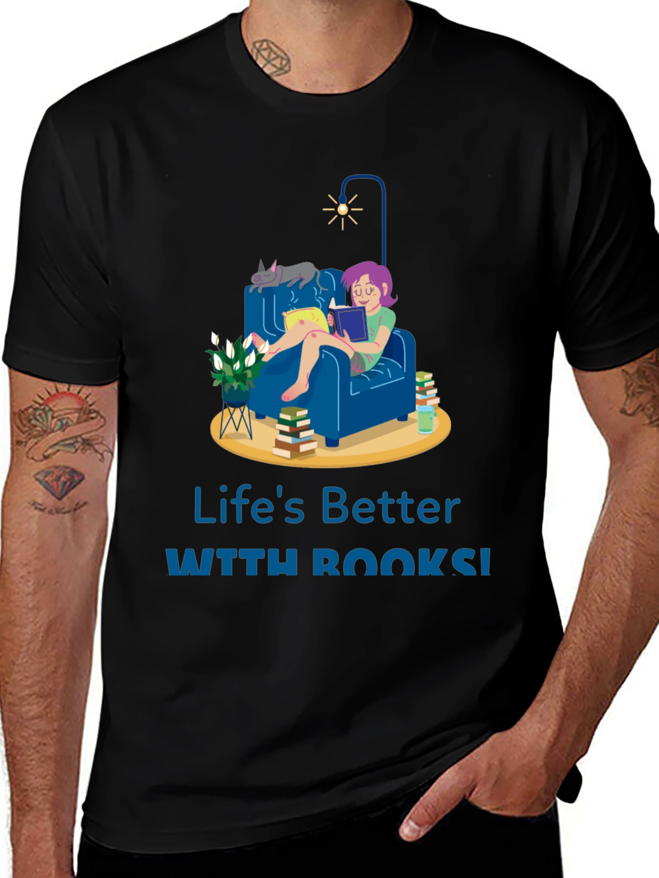 Lifes Better with Books T-Shirt