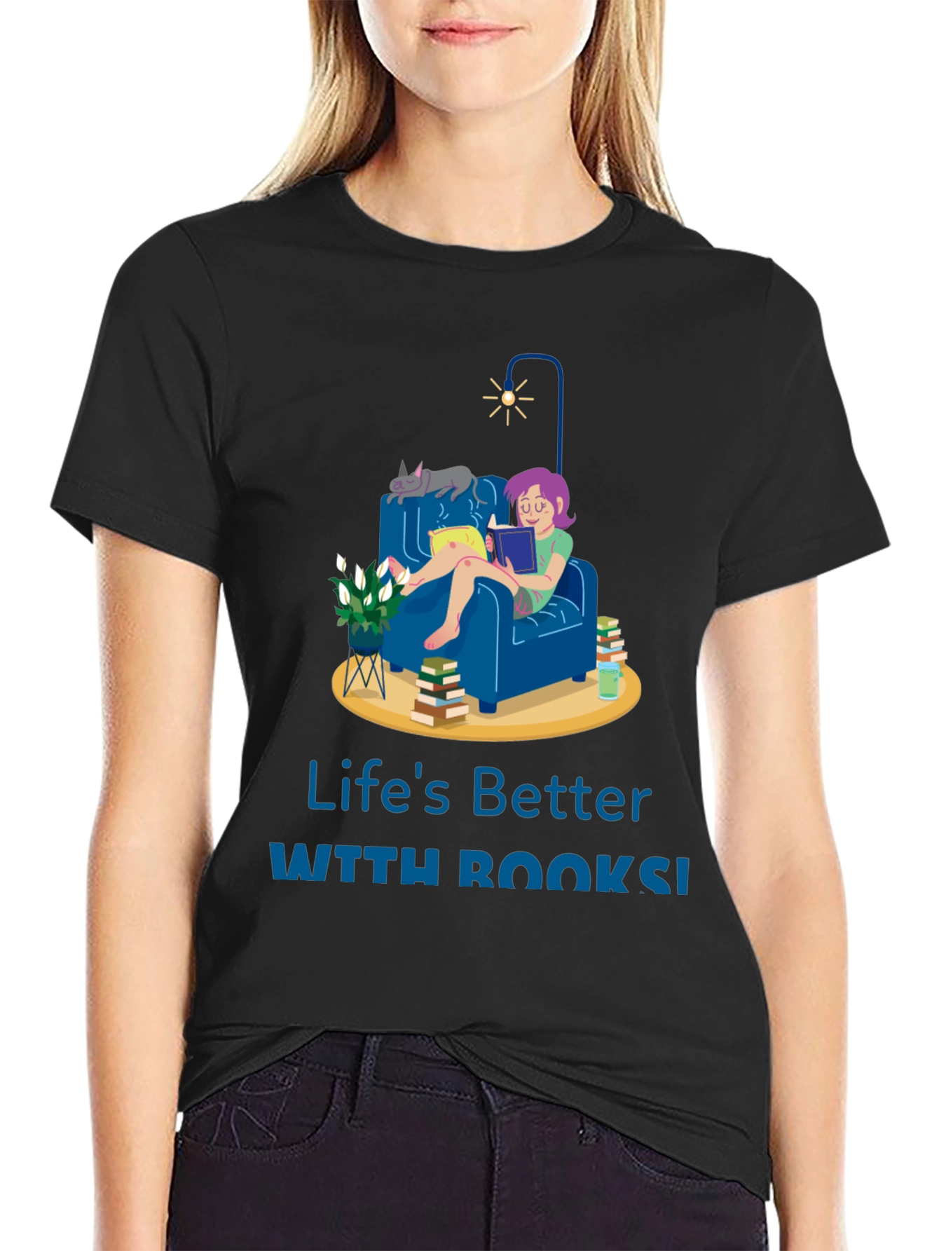 Lifes Better with Books T-Shirt