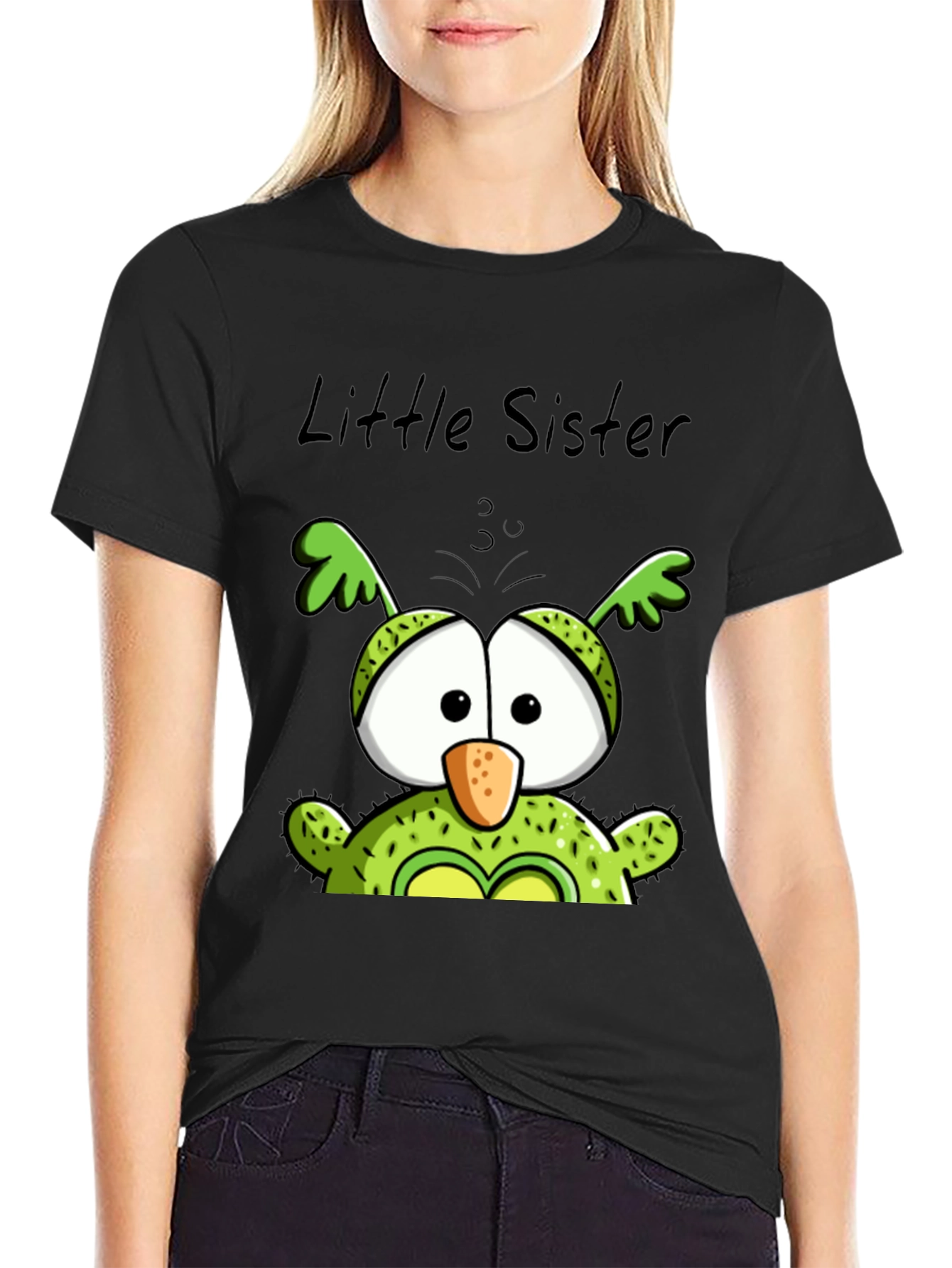Little Sister Owl T-Shirt - Cute Family Tee
