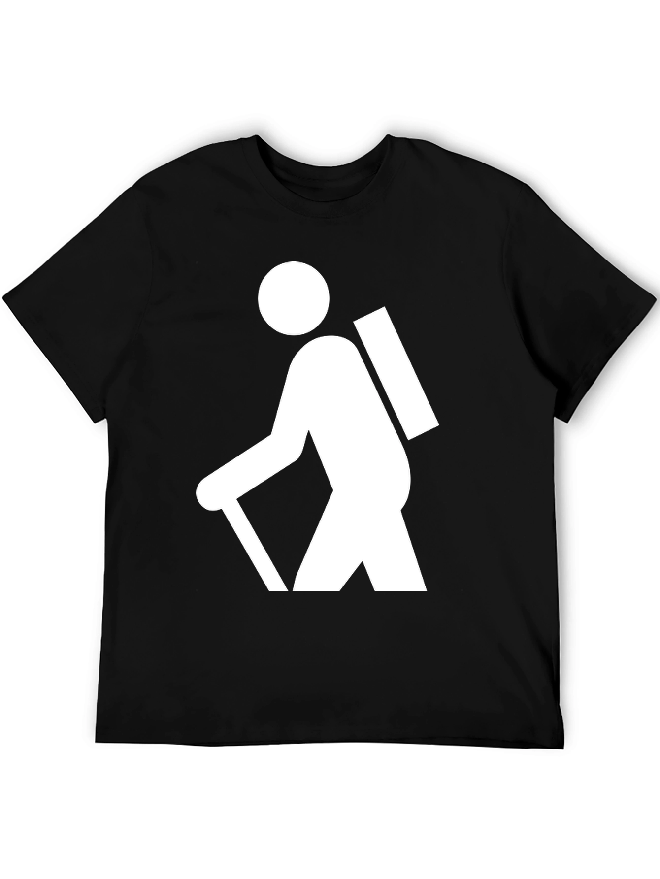 Hiking Graphic T-Shirt - Black Cotton Tee