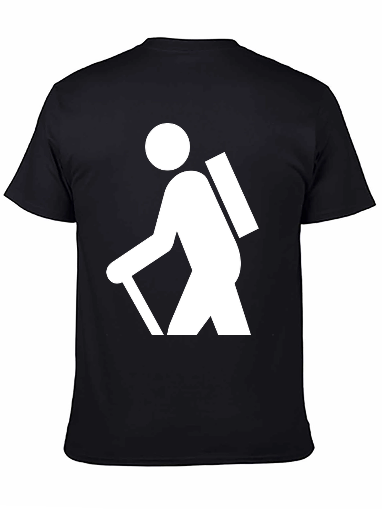 Hiking Graphic T-Shirt - Black Cotton Tee