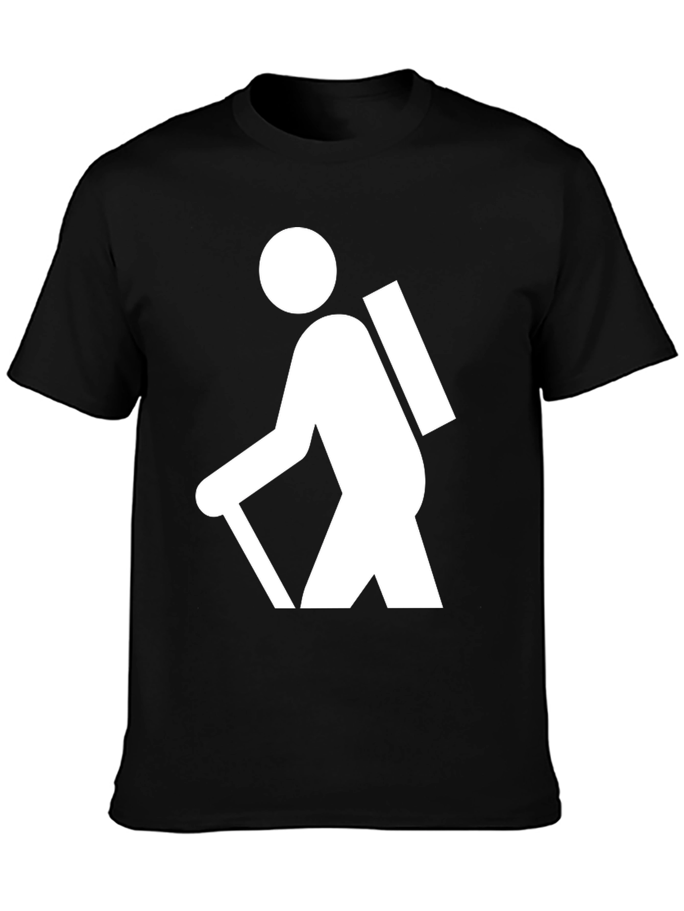 Hiking Graphic T-Shirt - Black Cotton Tee