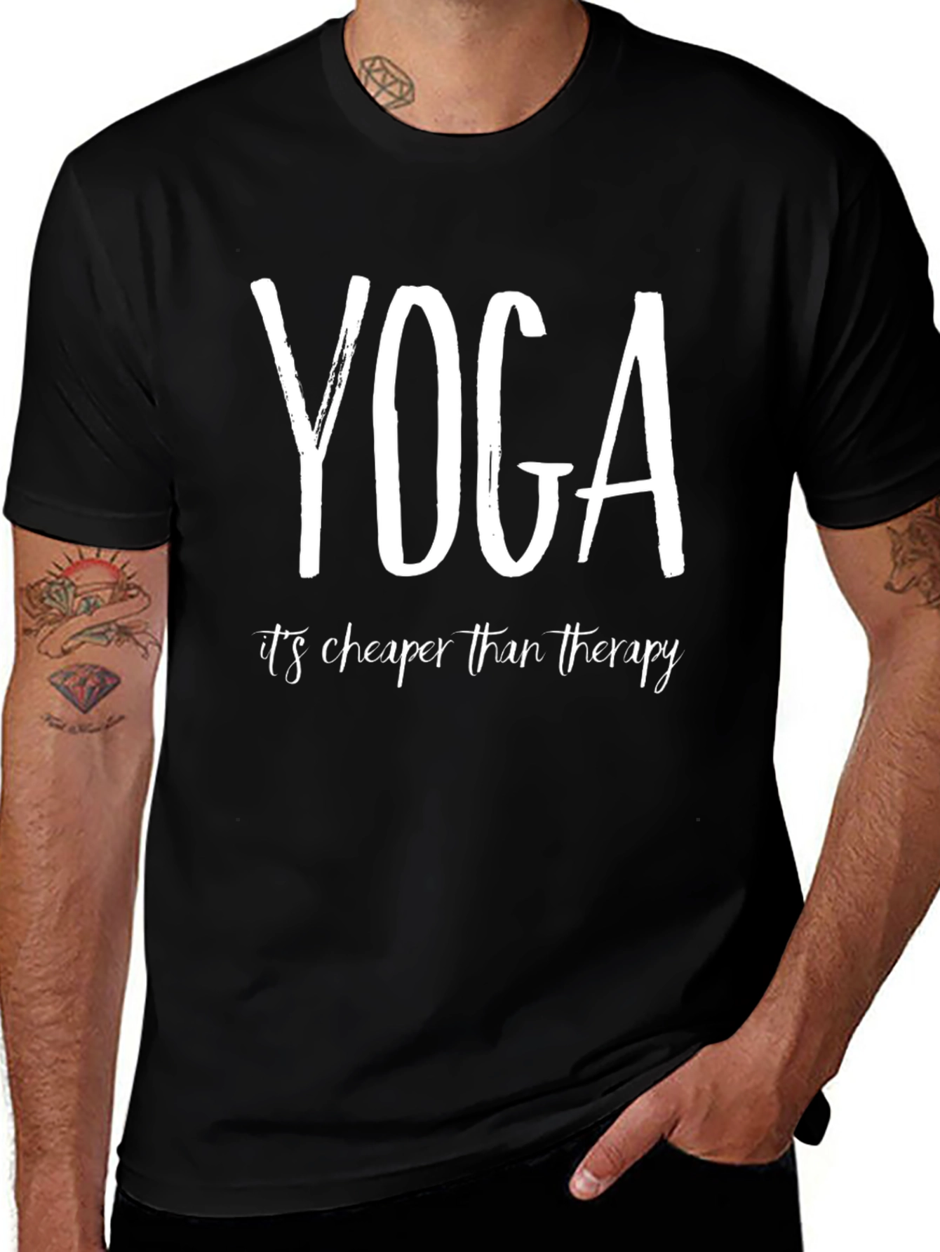 Yoga is Cheaper Than Therapy - Unisex T-Shirt