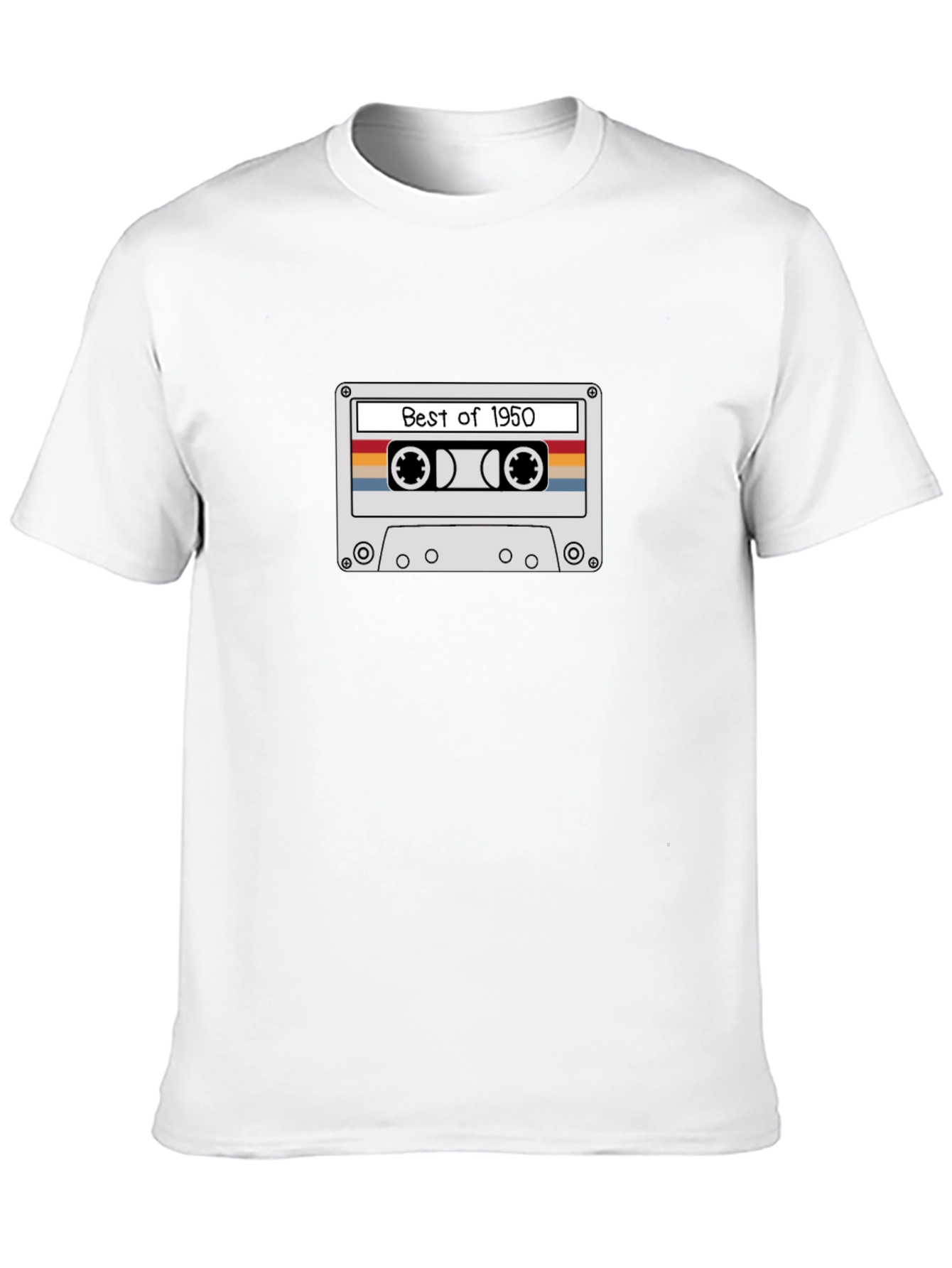 Retro Best of 1950 Cassette Tape Graphic T-Shirt