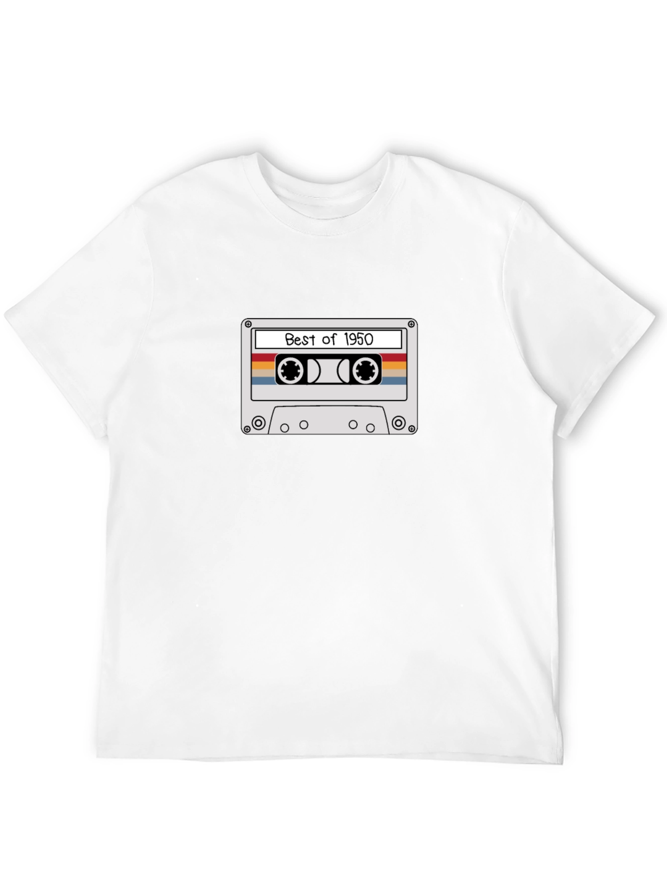 Retro Best of 1950 Cassette Tape Graphic T-Shirt