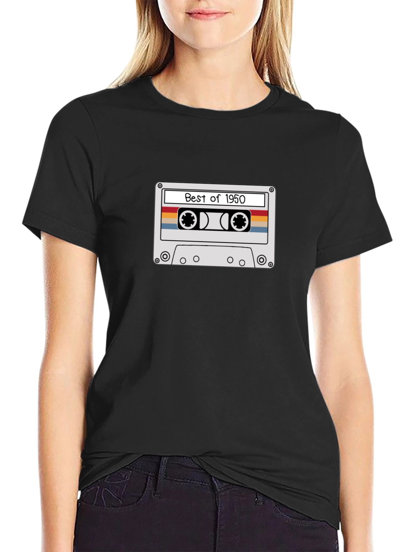 Retro Best of 1950 Cassette Tape Graphic T-Shirt