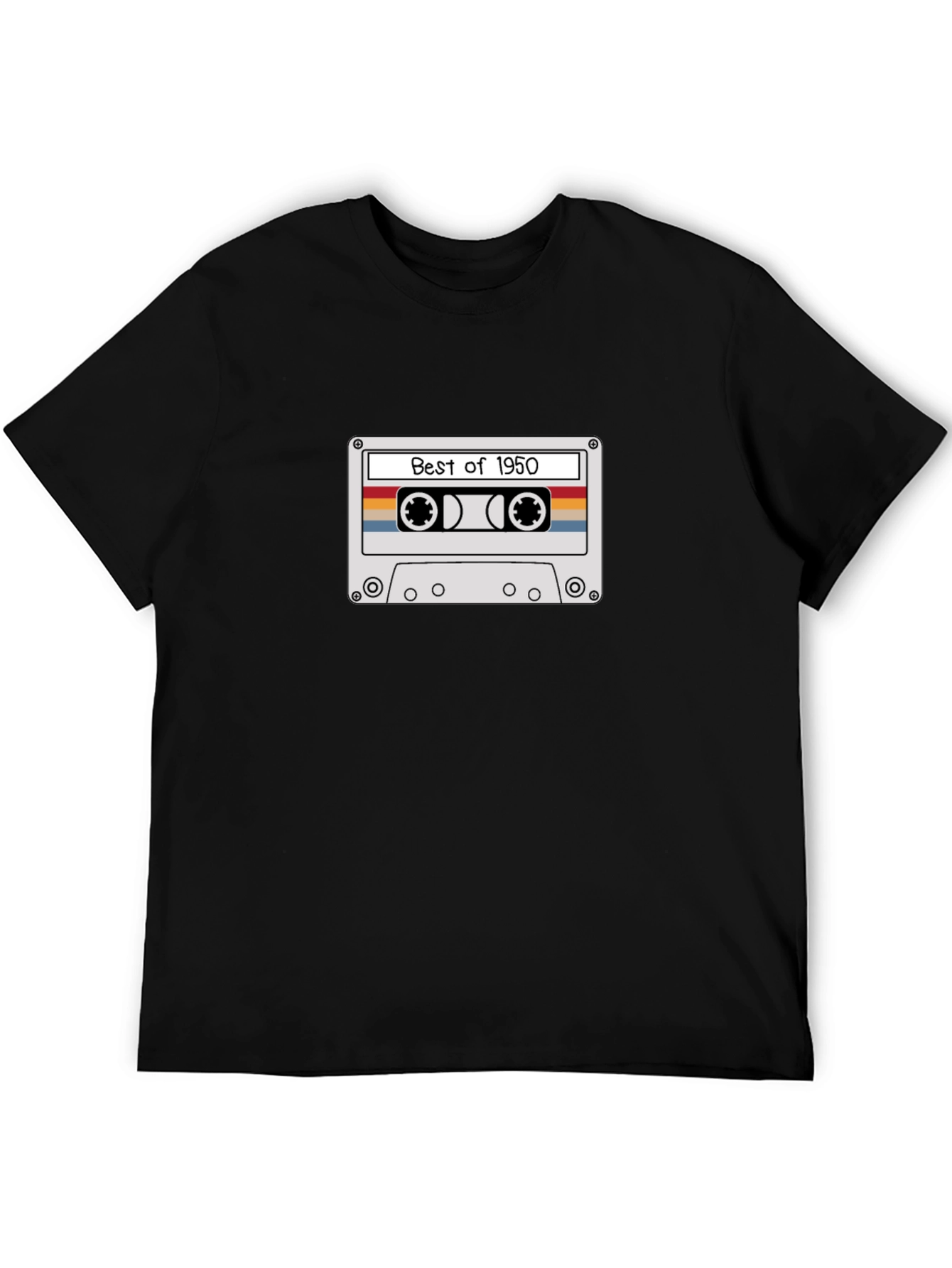 Retro Best of 1950 Cassette Tape Graphic T-Shirt