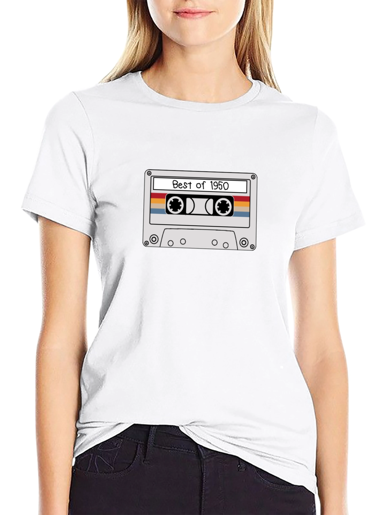 Retro Best of 1950 Cassette Tape Graphic T-Shirt