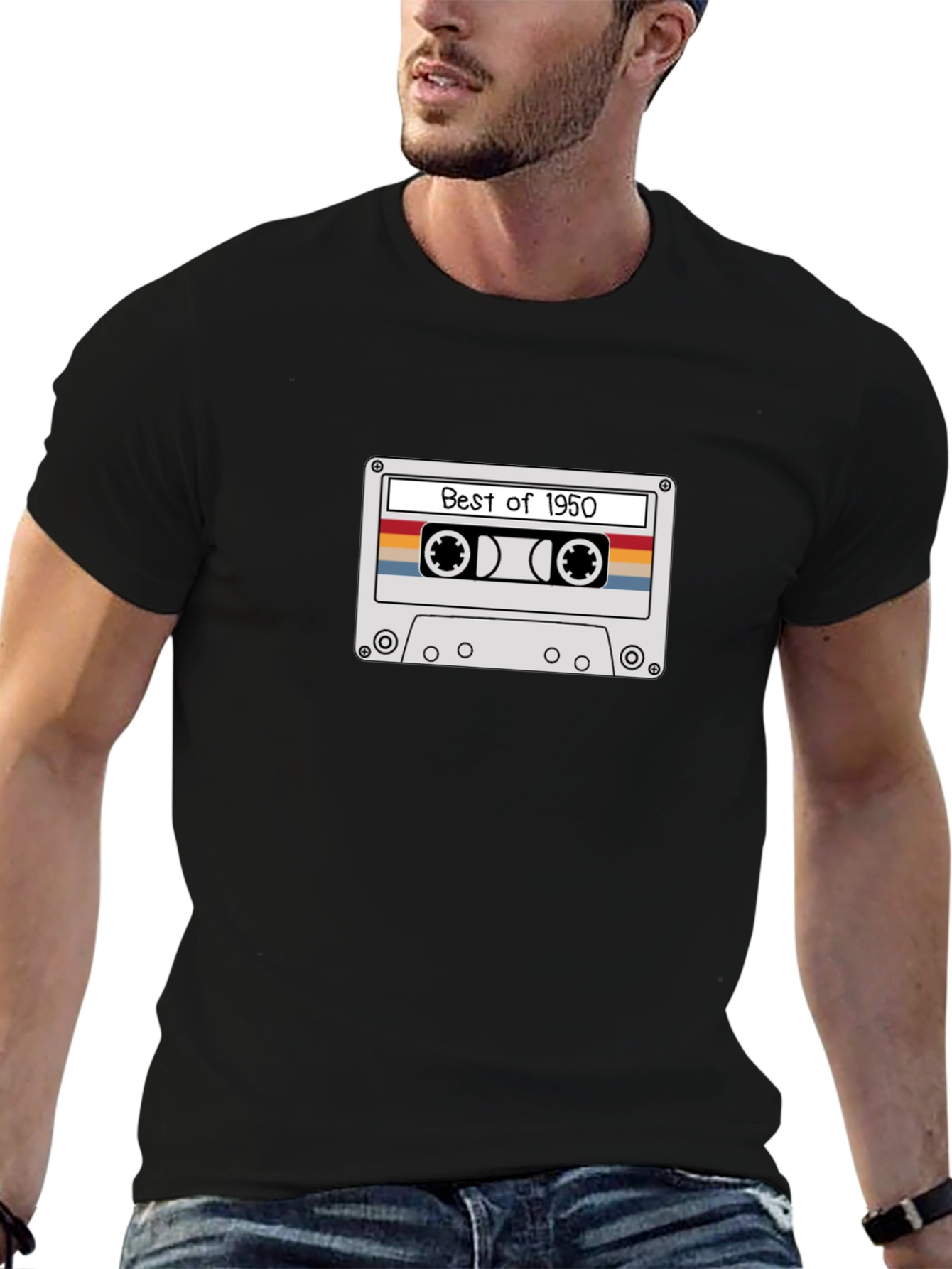 Retro Best of 1950 Cassette Tape Graphic T-Shirt