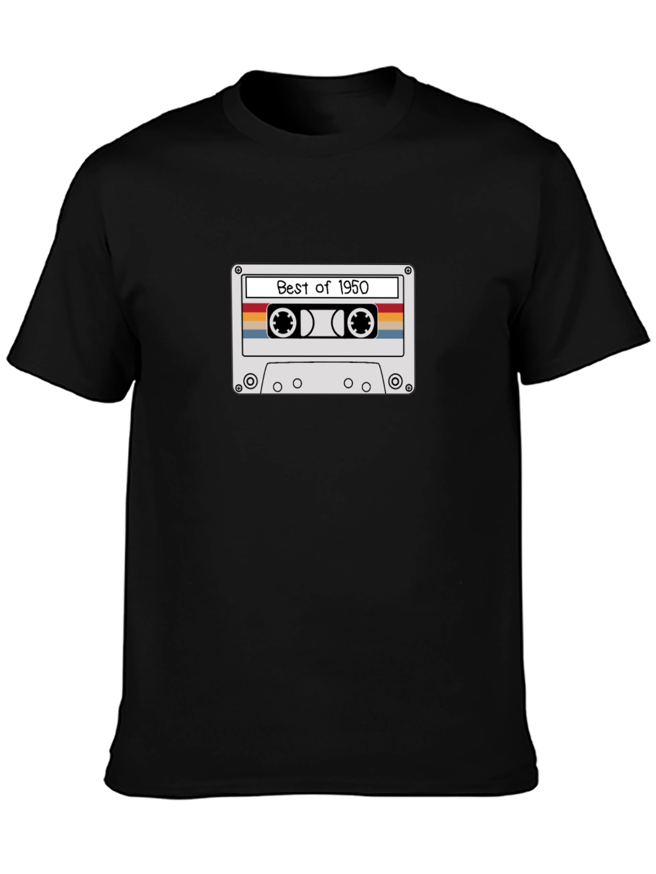 Retro Best of 1950 Cassette Tape Graphic T-Shirt
