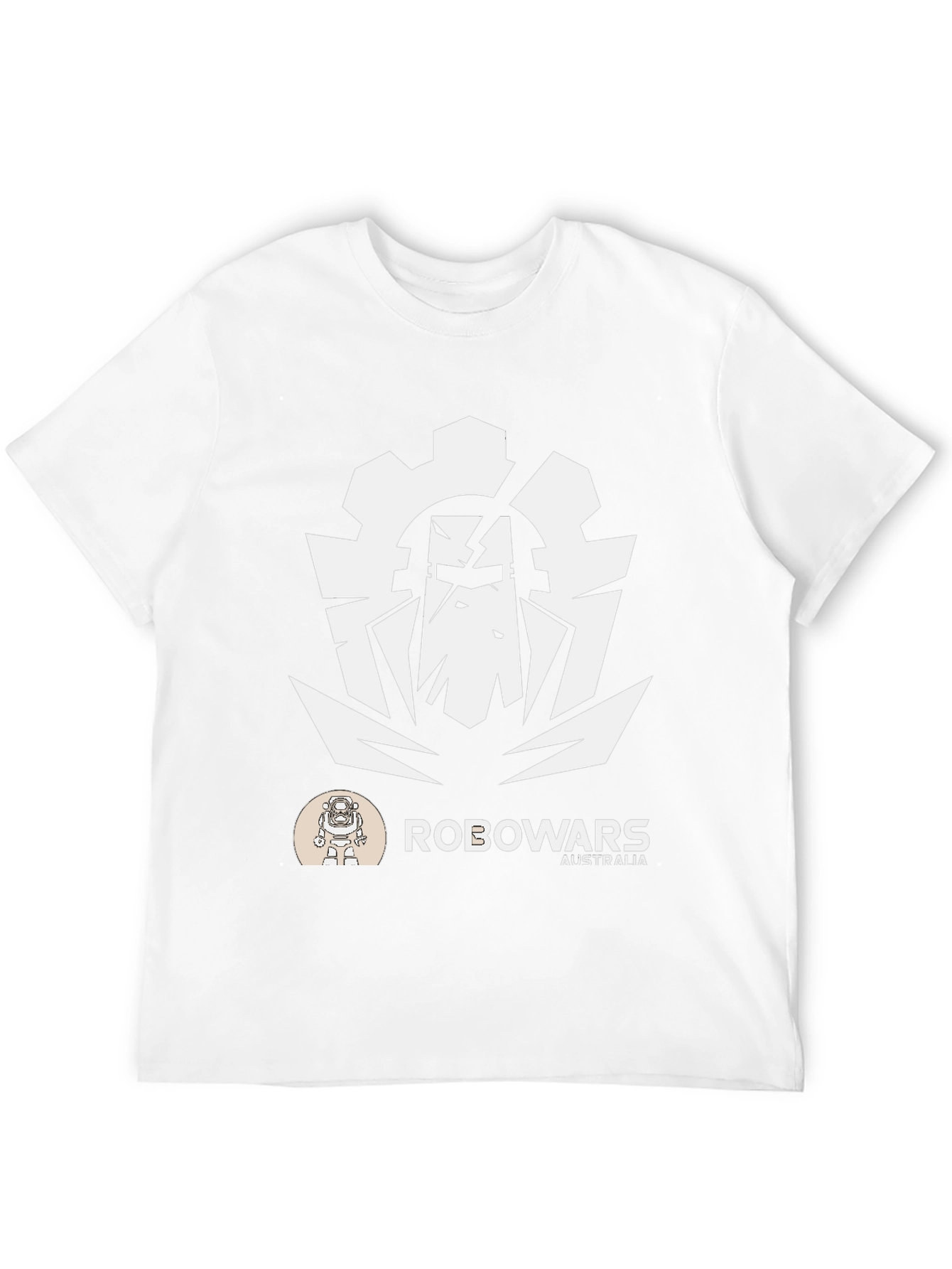 Robowars Australia Black T-Shirt - Robot Combat Design
