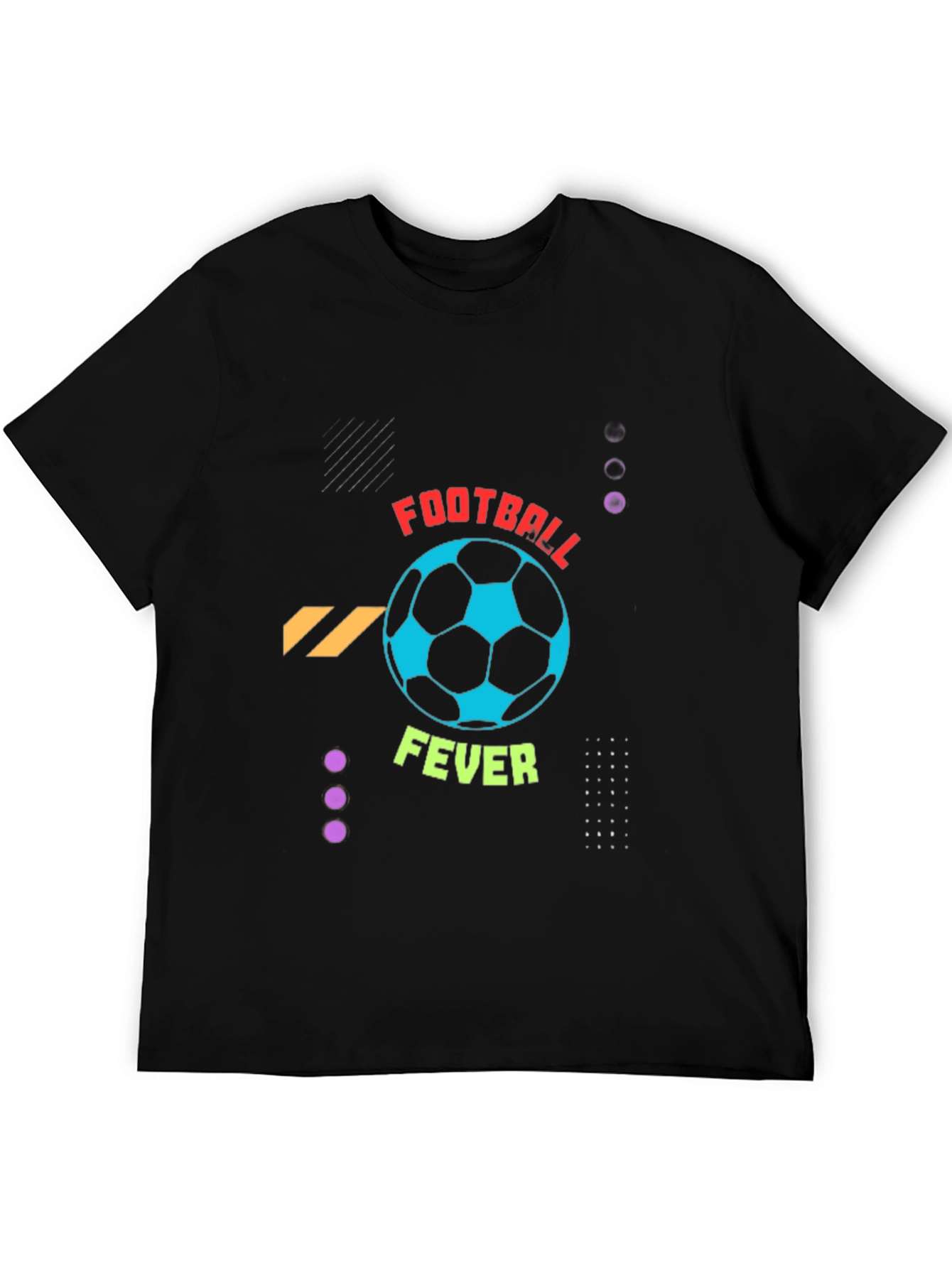 Football Fever Graphic Tee - Black