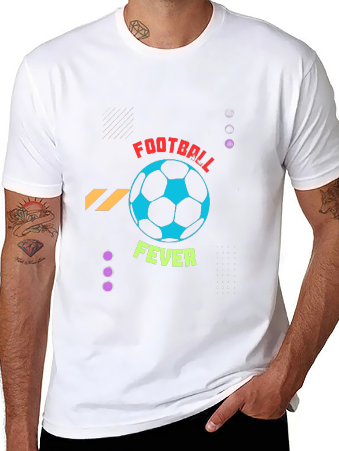 Football Fever Graphic Tee - Black