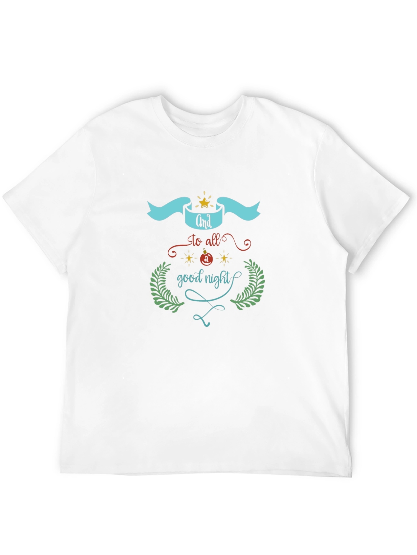 Good Night Graphic Print Black T-Shirt