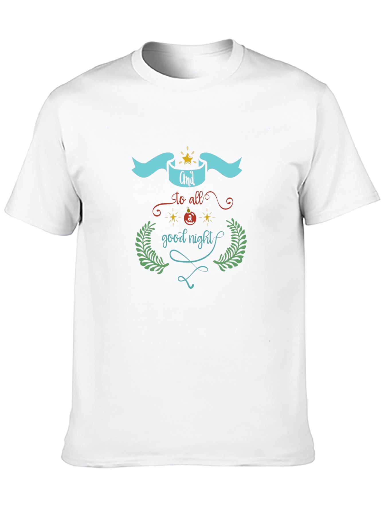 Good Night Graphic Print Black T-Shirt