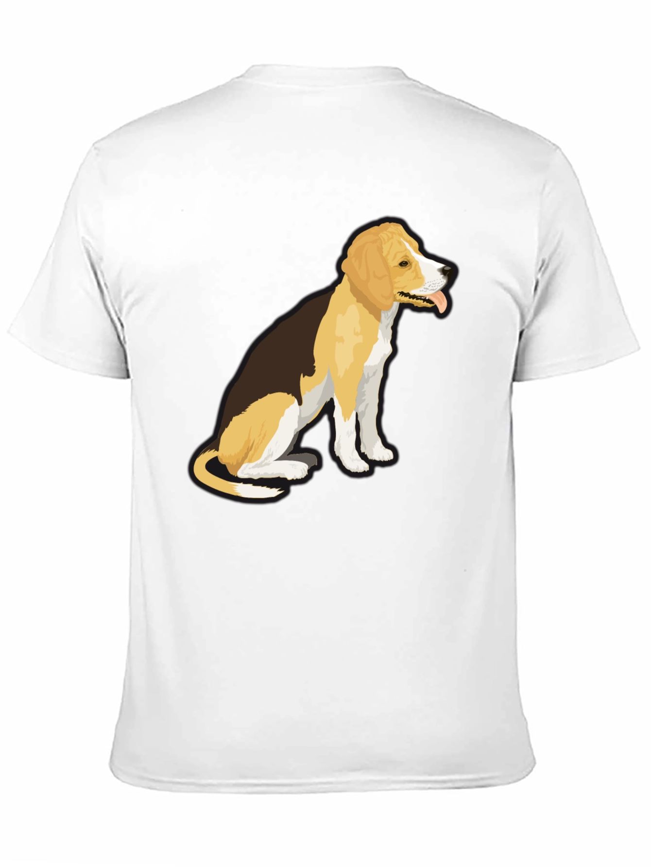 Dog Graphic T-Shirt - Black Casual Wear